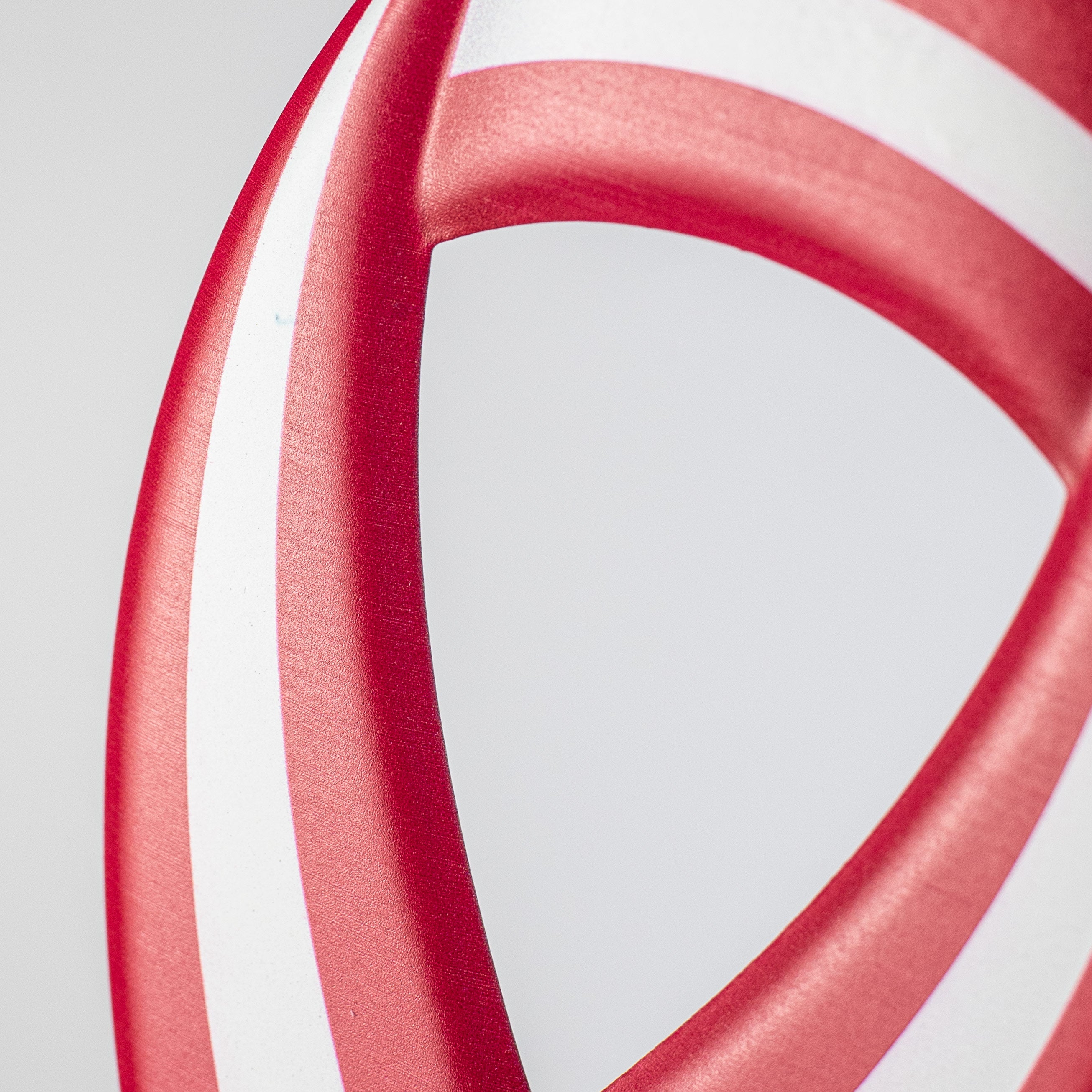 12" Metal Embossed Sign: RWB Support Ribbon detail photo 4