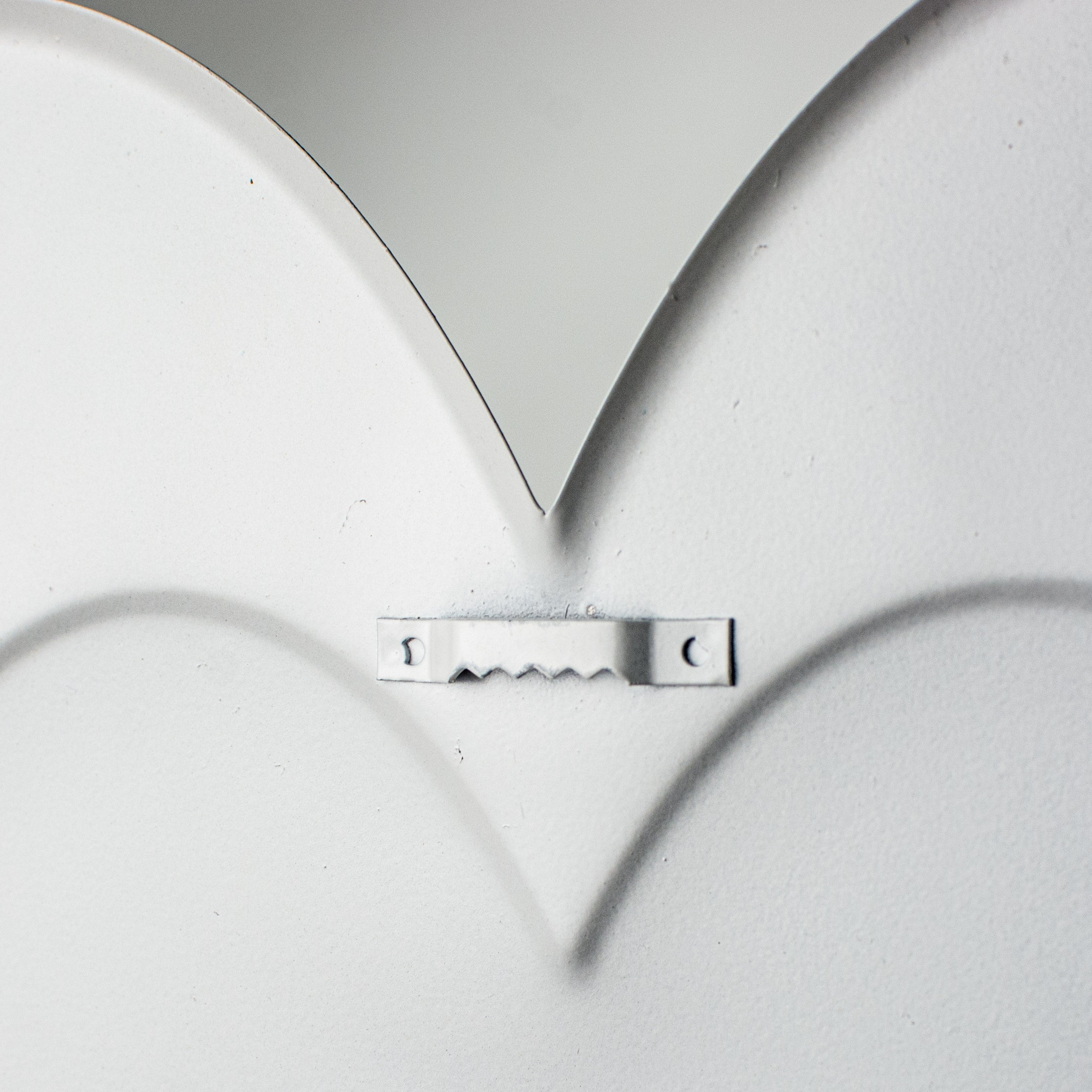 12" Metal Embossed Decoration: Striped Heart detail photo 4