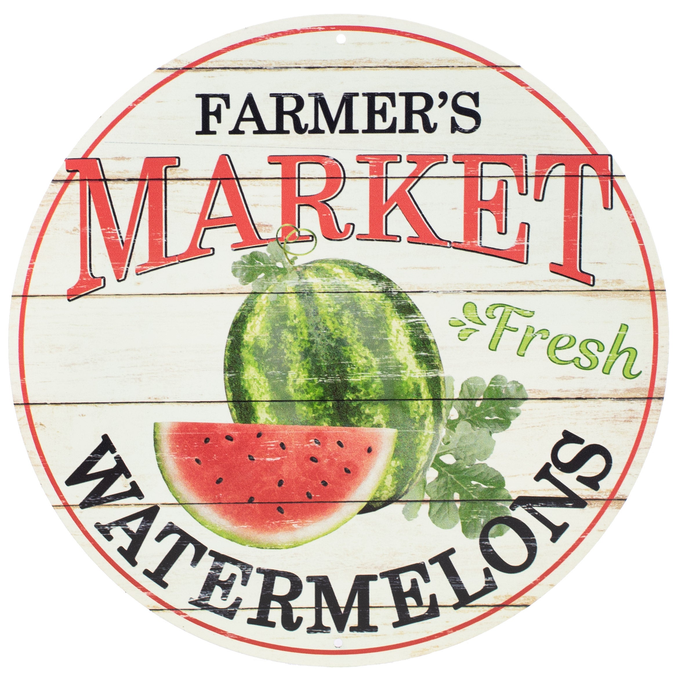 12" Metal Farmer's Market Sign: Watermelon Item Number: MD0343