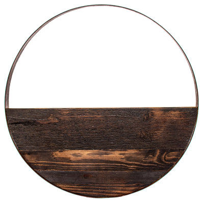 24" Metal Hoop Wall Pocket Sign Item Number: AW9656