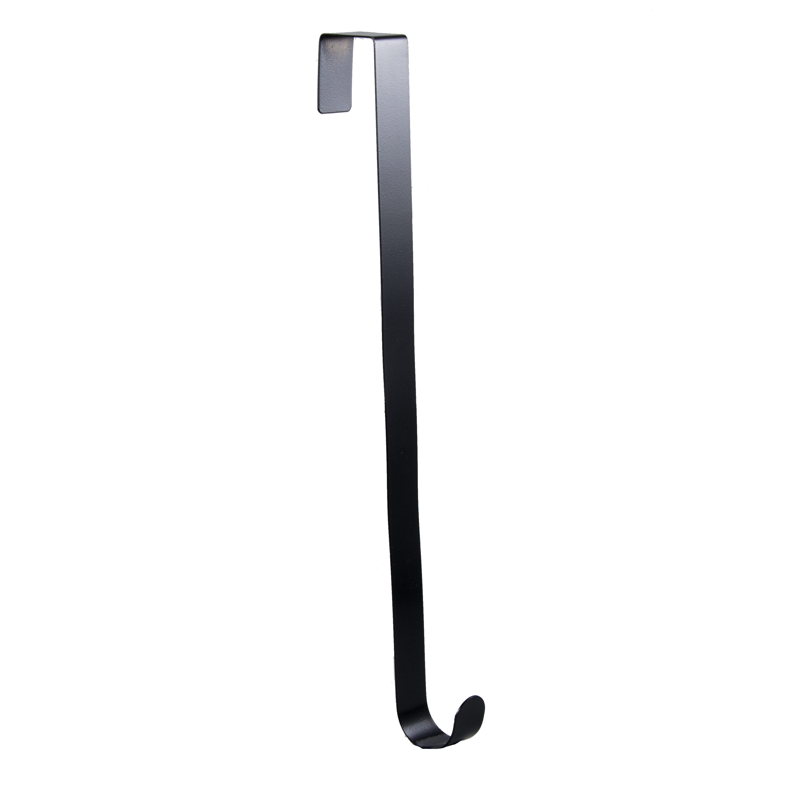 18" Metal Over The Door Wreath Hanger: Black Item Number: MZ211202