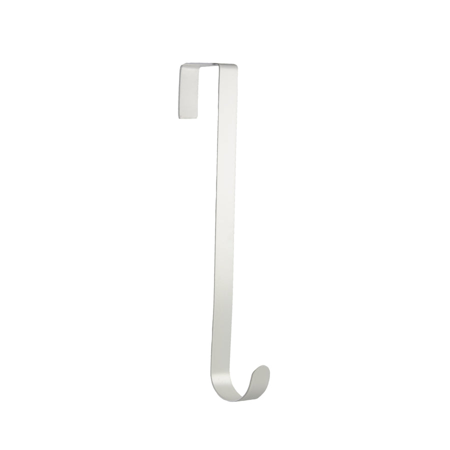 12" Metal Over The Door Wreath Hanger: White Item Number: MZ211127