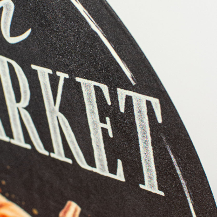 12" Metal Sign: Autumn Farmer's Market Pumpkins detail photo 3