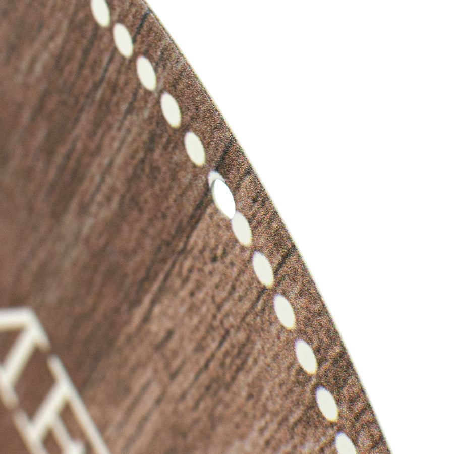 8" Metal Sign: Brown Wood Home Sweet Home detail photo 3