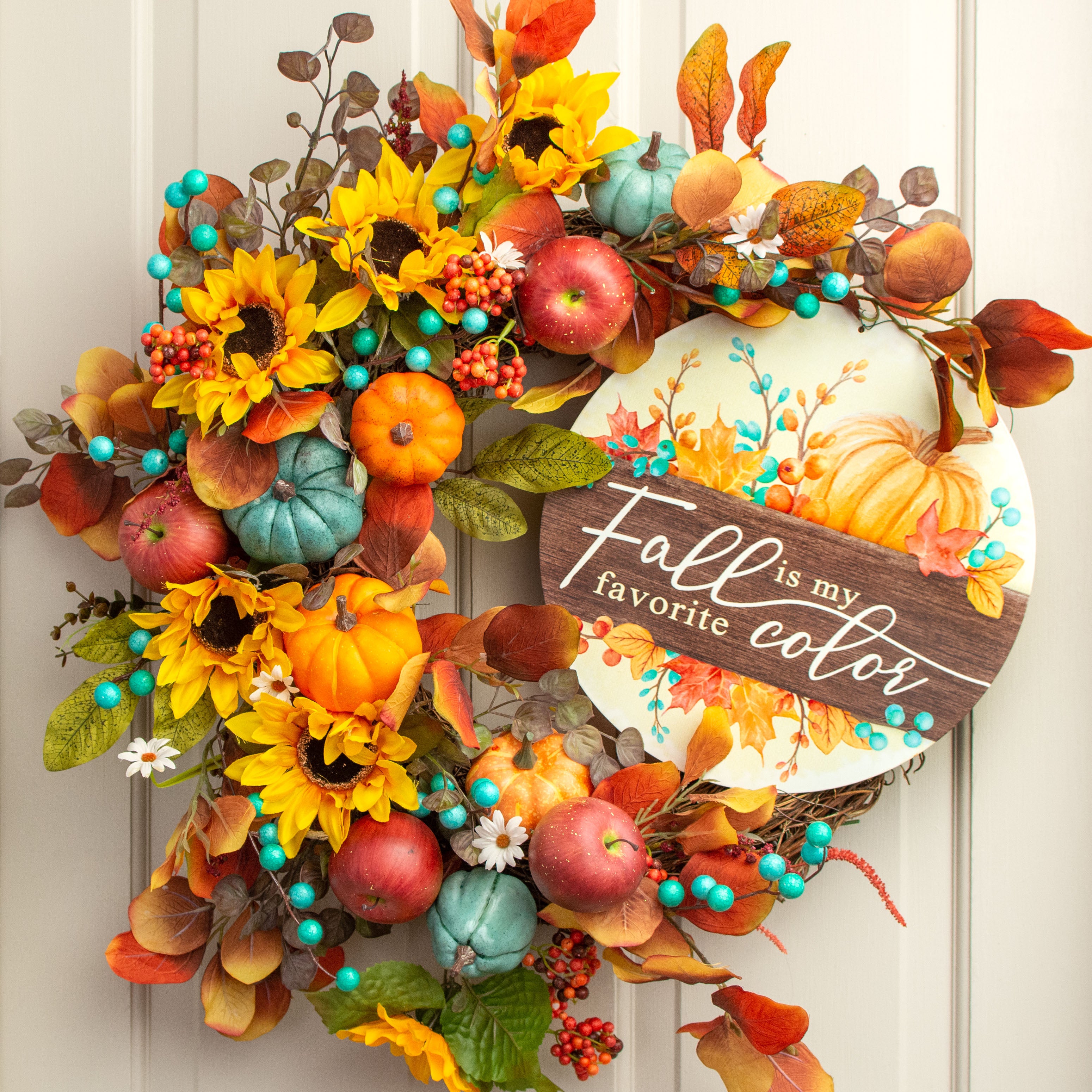 12" Metal Sign: Fall Is My Favorite Color Lifestyle Photo