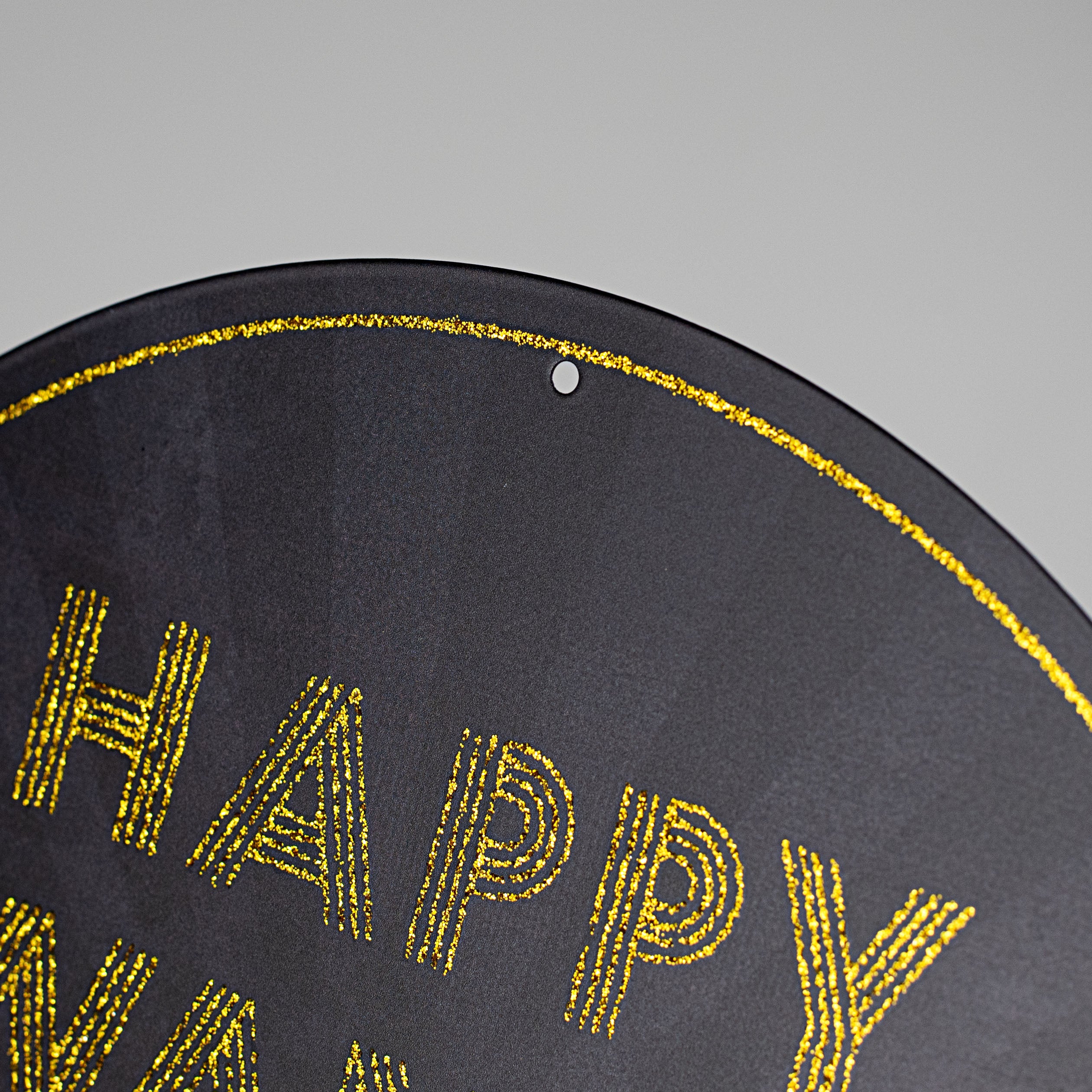 12" Metal Sign: Glitter Happy Kwanzaa detail photo 3
