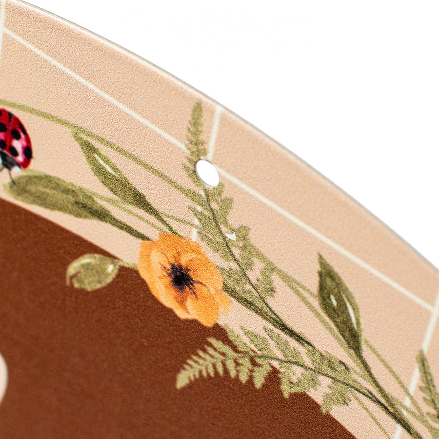 12" Metal Sign: Hello Fall Mushroom detail photo 3