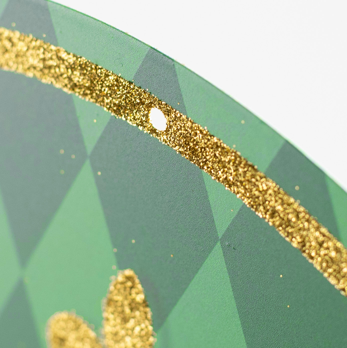 12" Metal Sign: Mardi Gras Crown detail photo 3