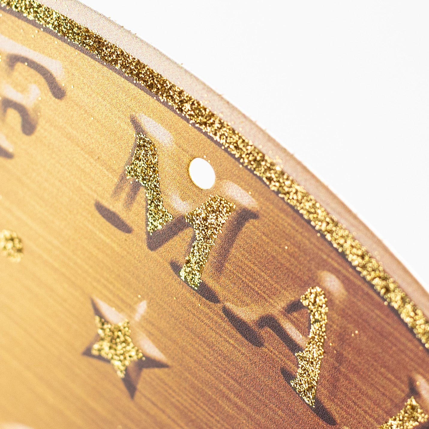 12" Metal Sign: Mardi Gras Crown Gold Coin detail photo 3