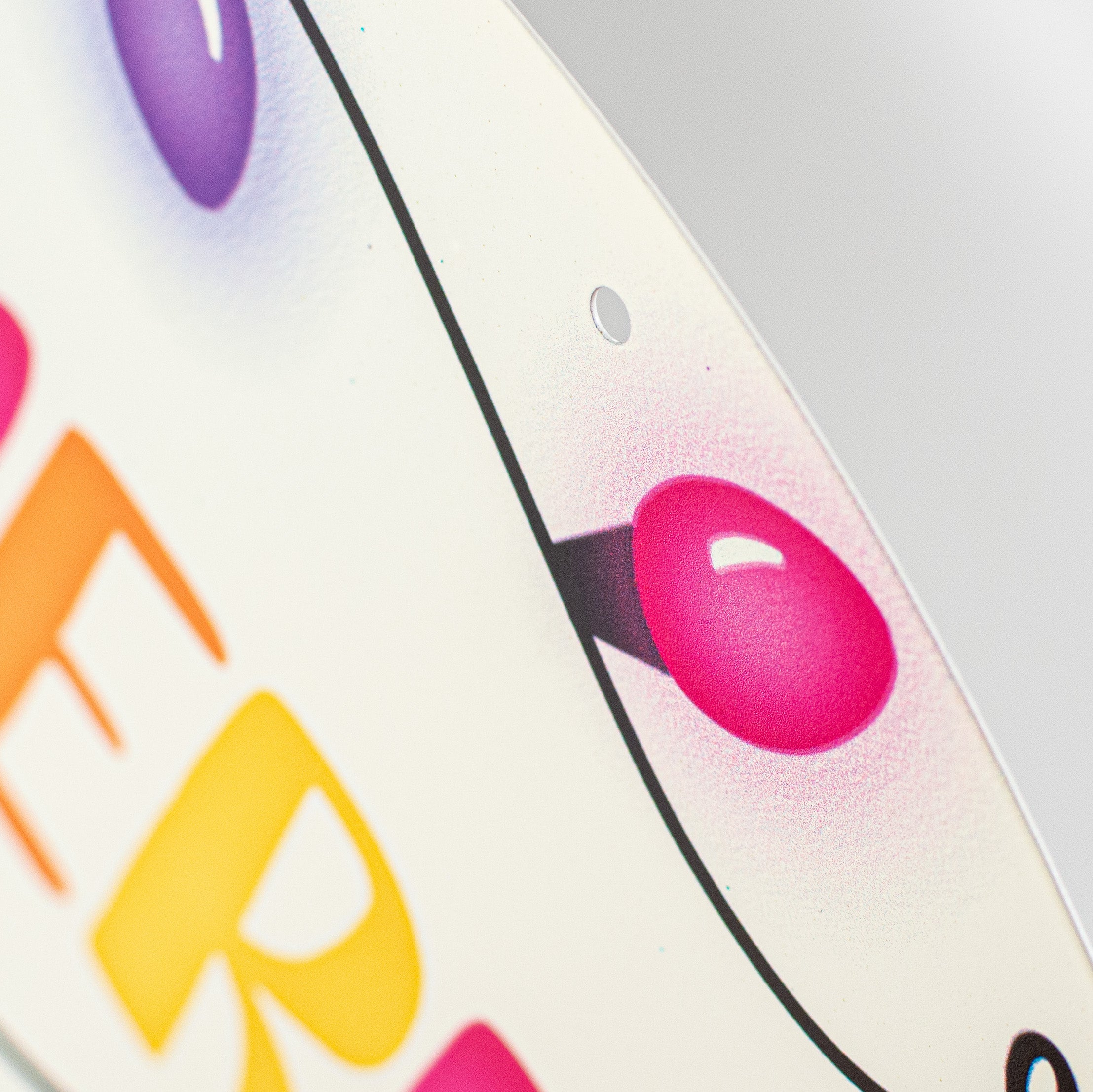 12" Metal Sign: Merry and Bright Lights detail photo 3