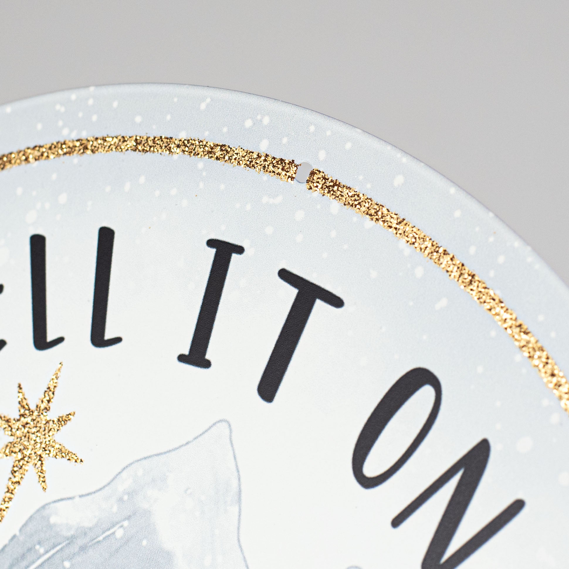 12" Metal Sign: Tell It, Jesus Christ Is Born detail photo 3