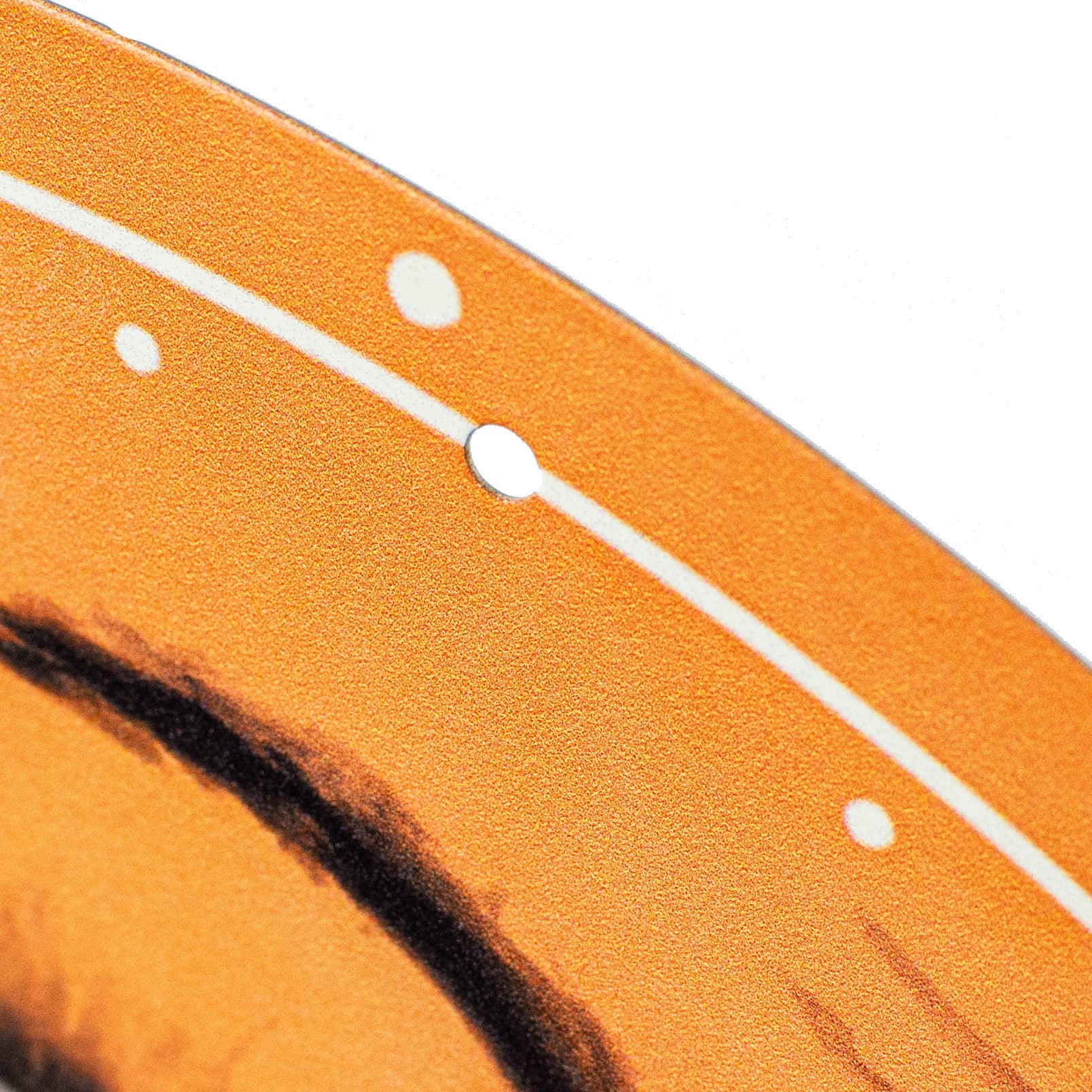 12" Metal Sign: Vintage Orange Moon Face detail photo 3