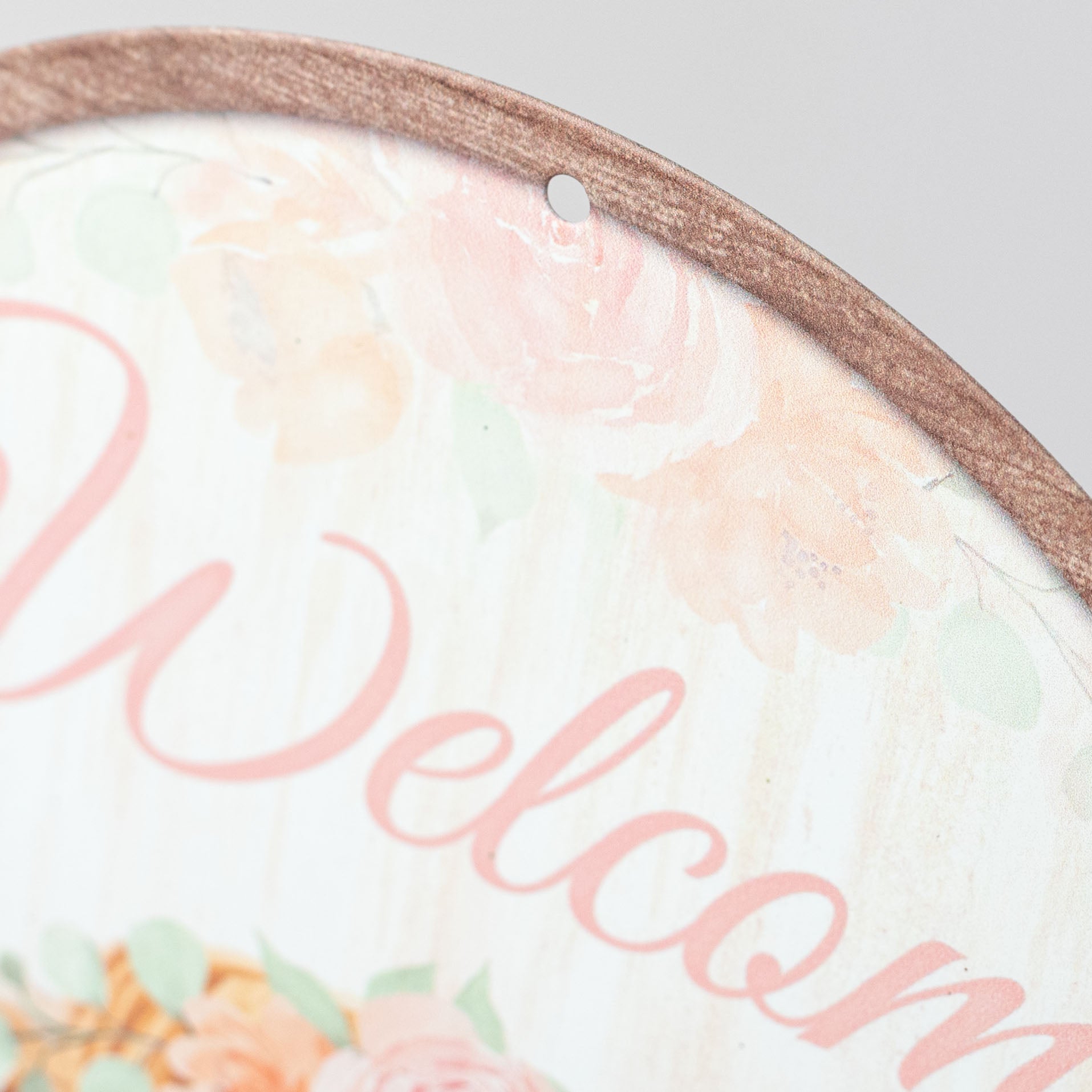 8" Metal Sign: Welcome Highland Cow detail photo 3