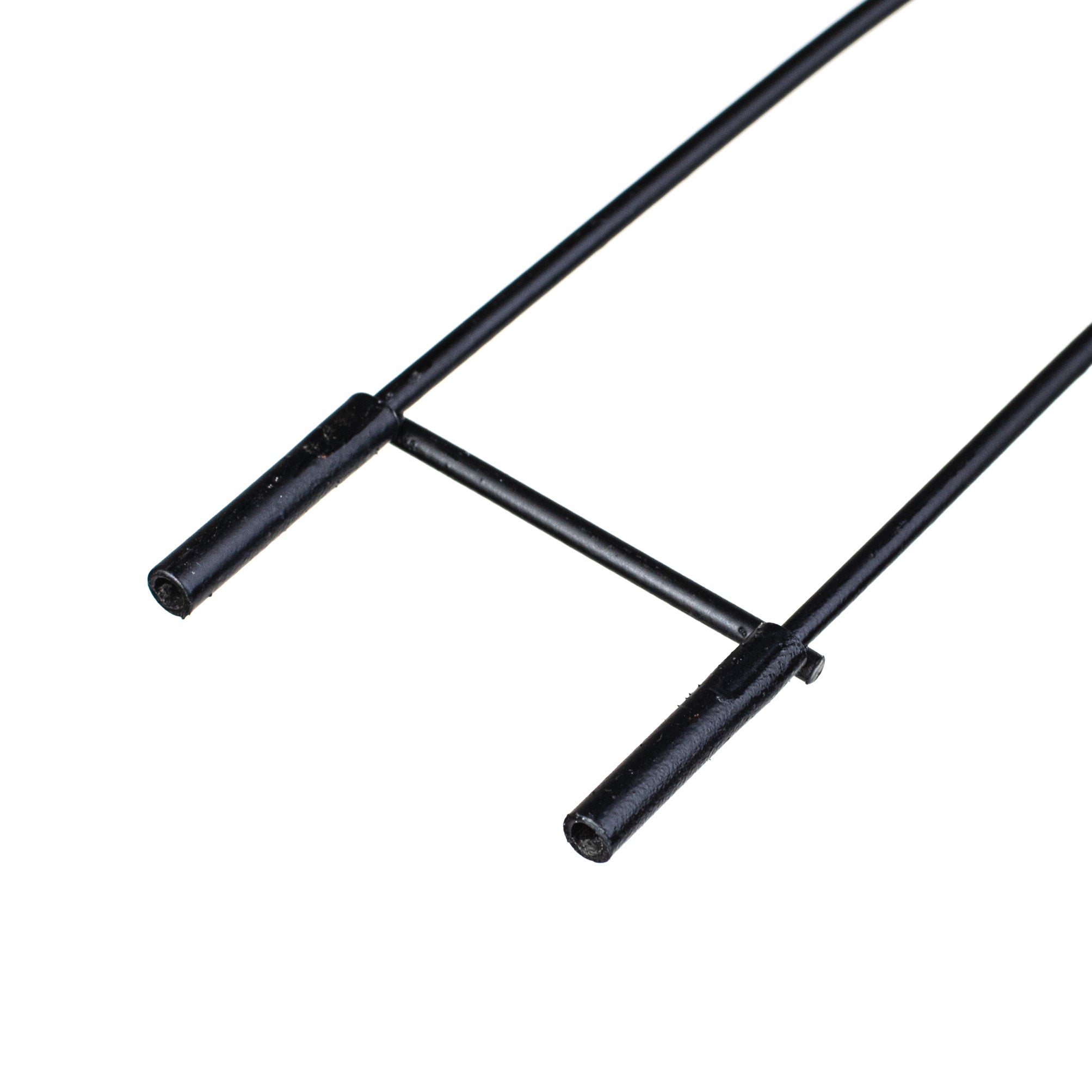 30" Metal Wire Candy Cane Form: Black detail photo 3