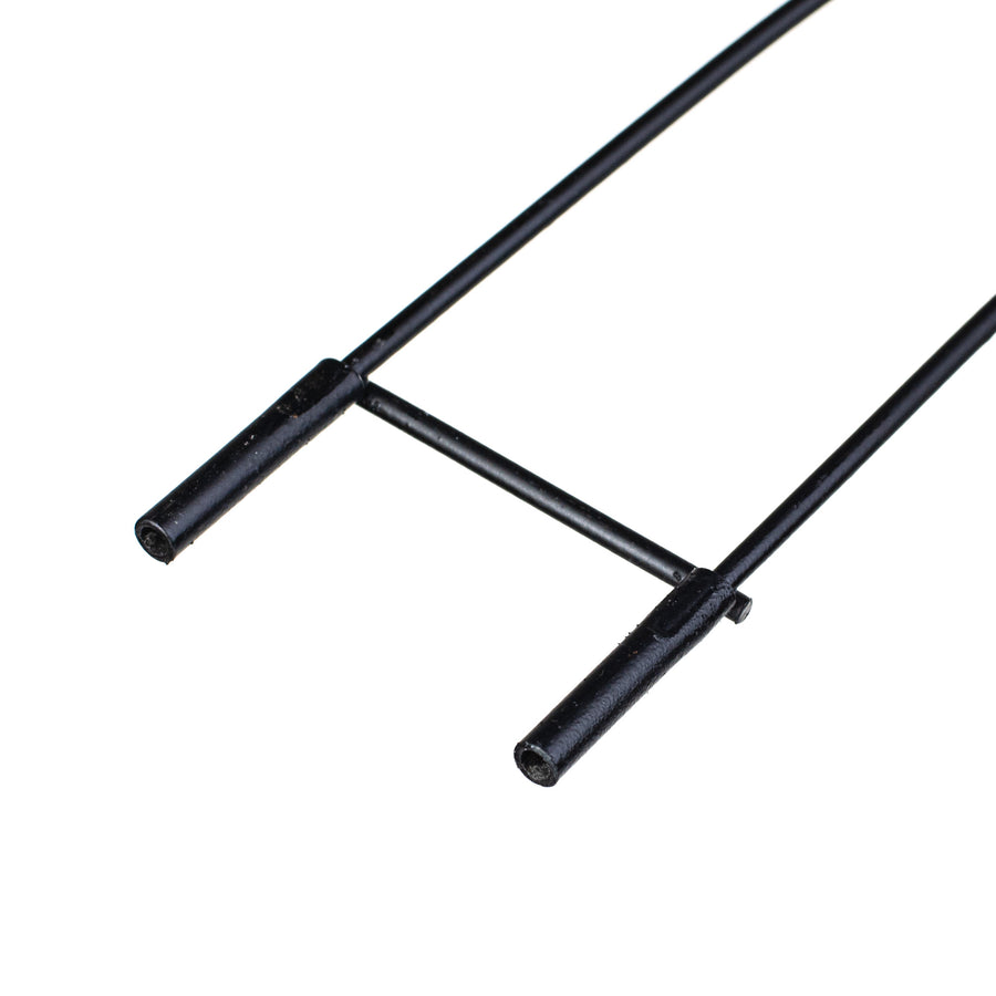 30" Metal Wire Candy Cane Form: Black detail photo 3