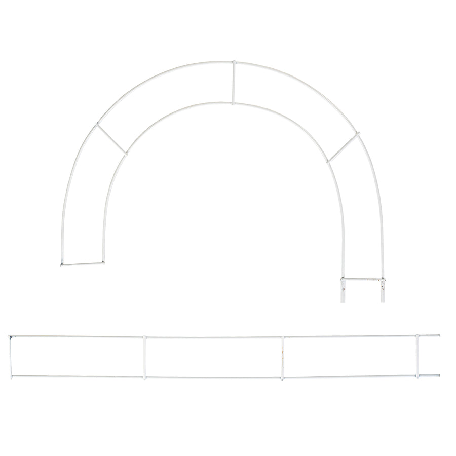 30" Metal Wire Candy Cane Form: White detail photo 4