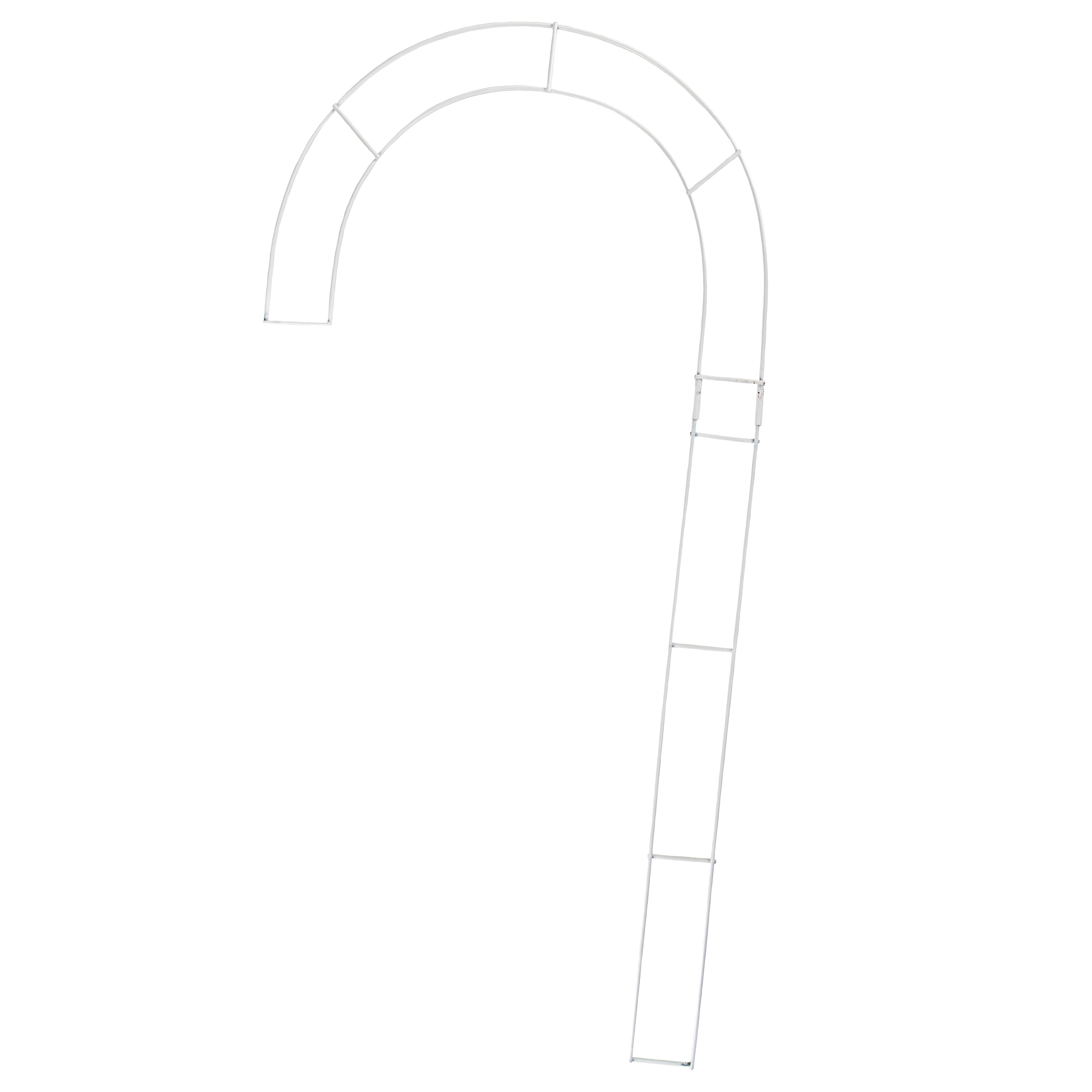 30" Metal Wire Candy Cane Form: White Item Number: MD065227