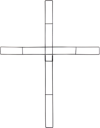 27" Metal Wire Cross Form: Black Item Number: MD011202