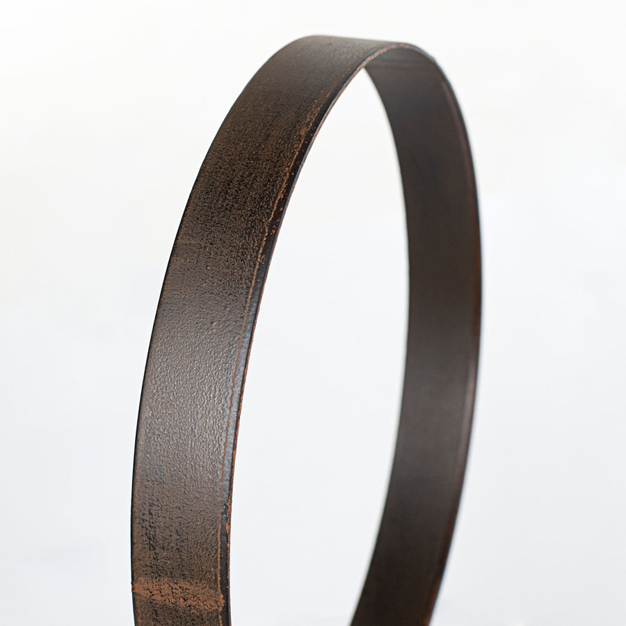 15.75-17.75" Metal Wreath Ring: Antique Rust (Set of 3) detail photo 3