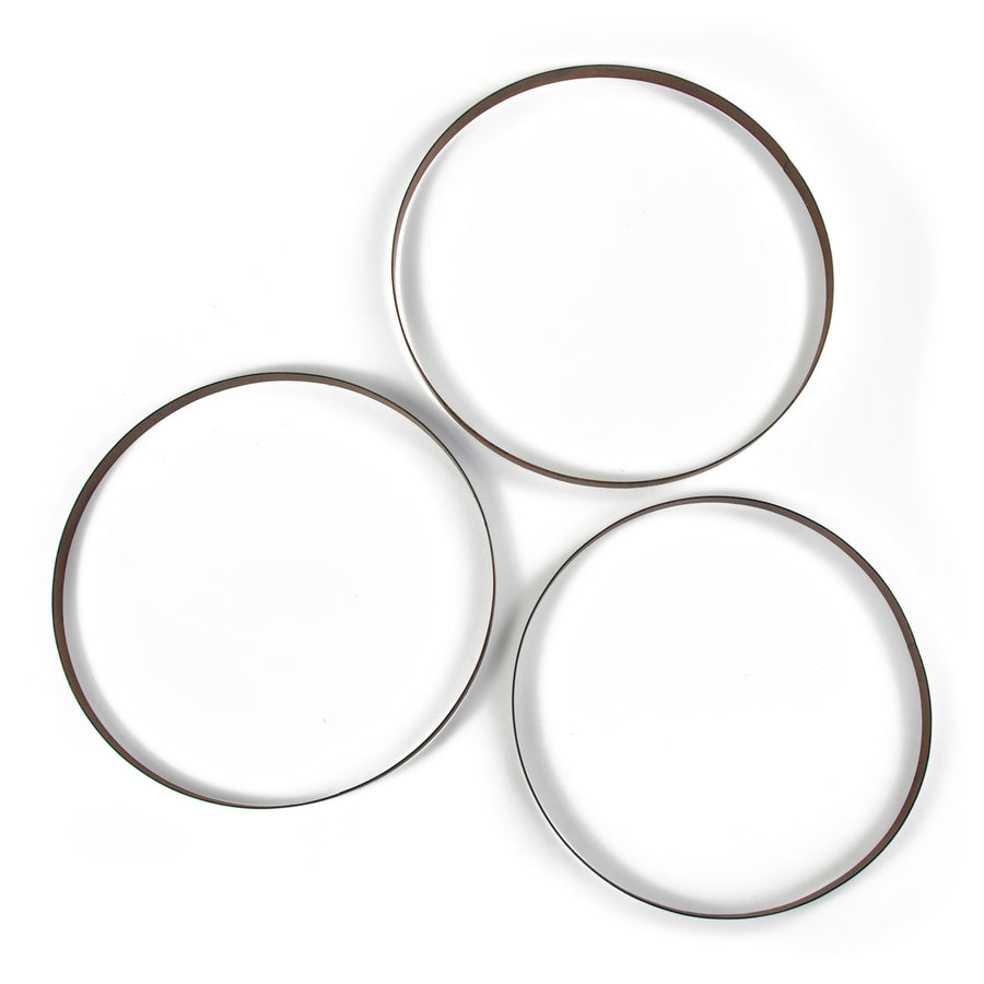 15.75-17.75" Metal Wreath Ring: Antique Rust (Set of 3) detail photo 4