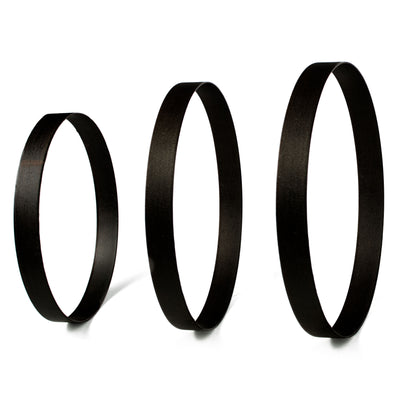 9.75-12" Metal Wreath Ring: Matte Black (Set of 3) Item Number: MD068402