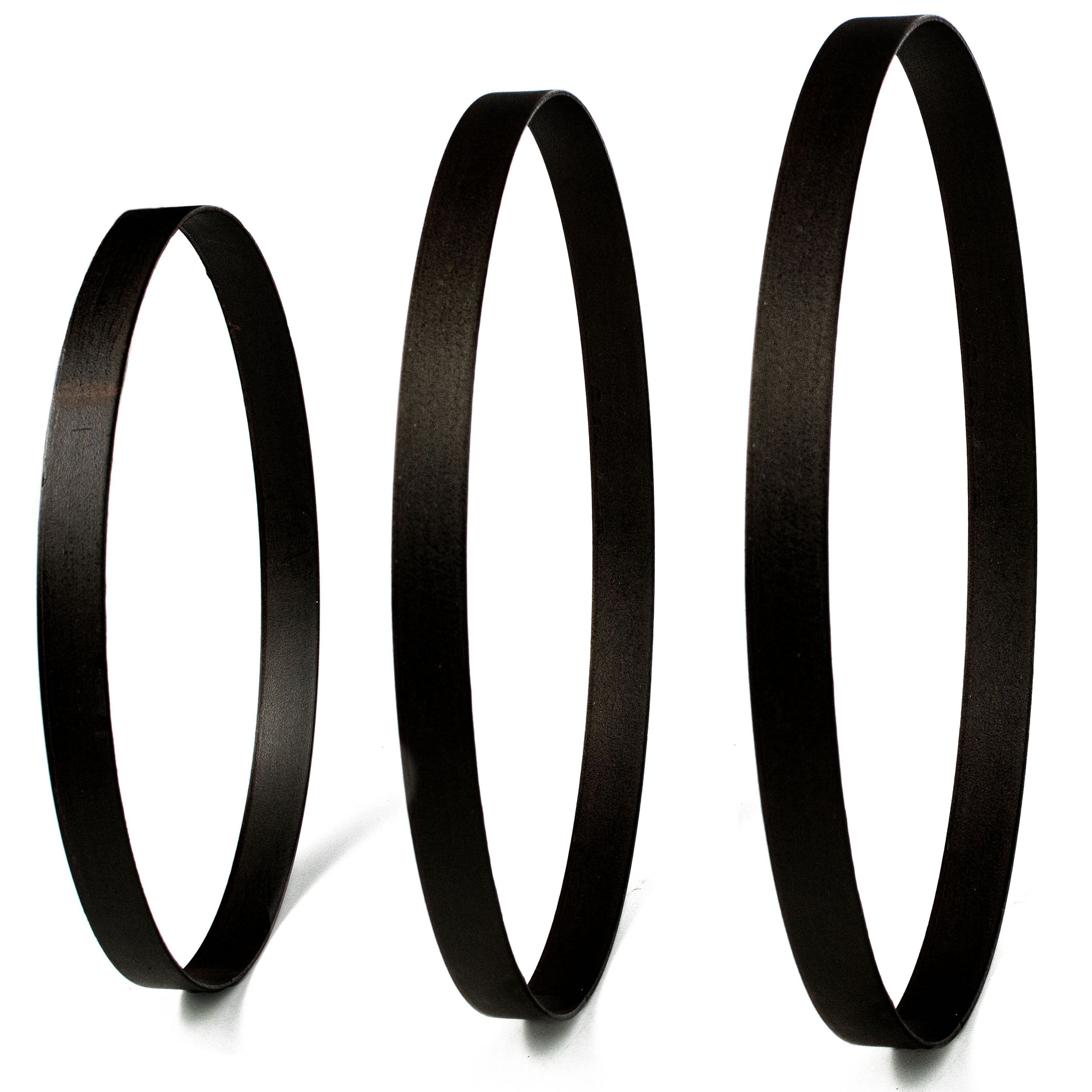 15.75-17.75" Metal Wreath Ring: Matte Black (Set of 3) Item Number: MD068502