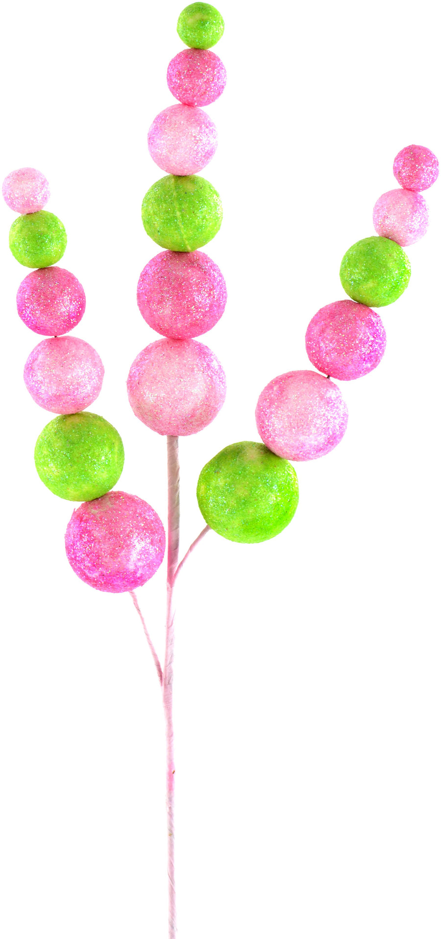 24" Metallic Ball Spray: Pink & Green detail photo 3