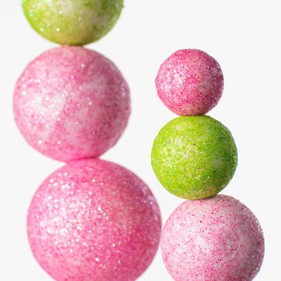 24" Metallic Ball Spray: Pink & Green detail photo 4
