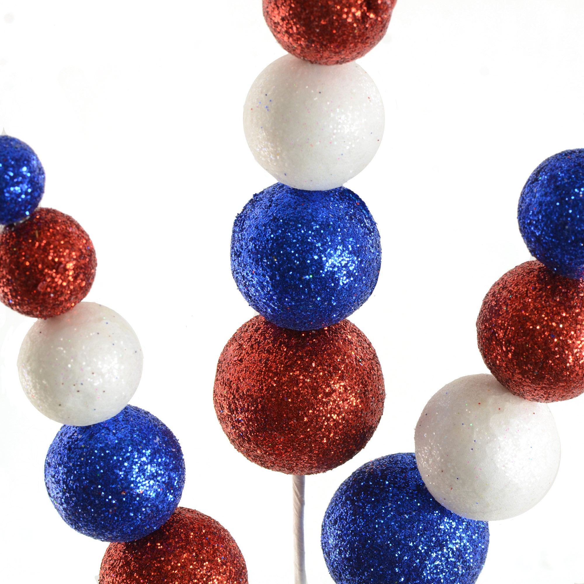 24" Metallic Ball Spray: Red, White & Blue detail photo 3