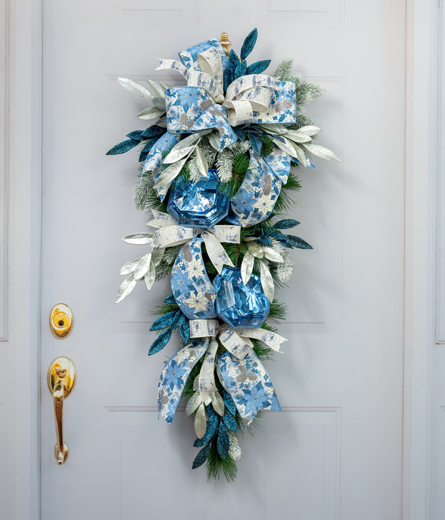 23" Metallic Bay Leaf Spray: Pearl Lifestyle Photo