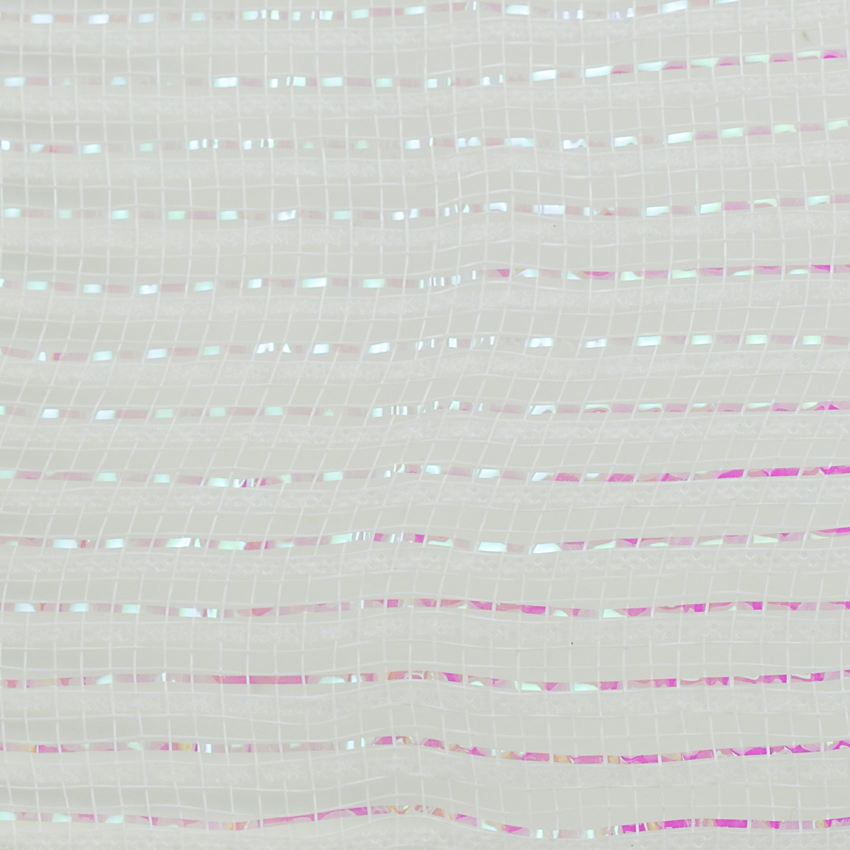 10" Metallic Breeze Mesh: Iridescent White detail photo 3