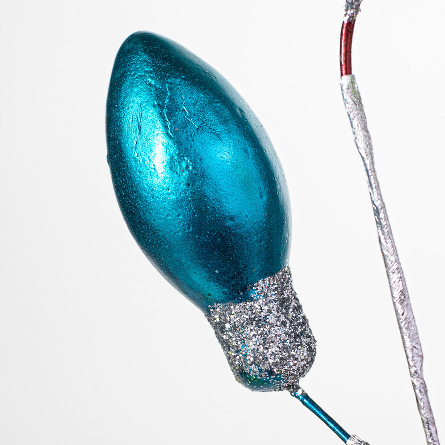 15" Metallic Christmas Lights Pick: Red, Green, Blue Lifestyle Photo