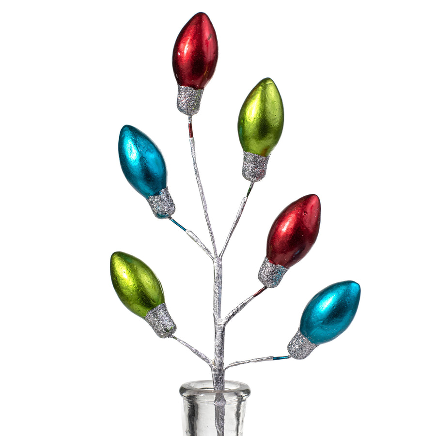 15" Metallic Christmas Lights Pick: Red, Green, Blue Item Number: 84677RDGNBL