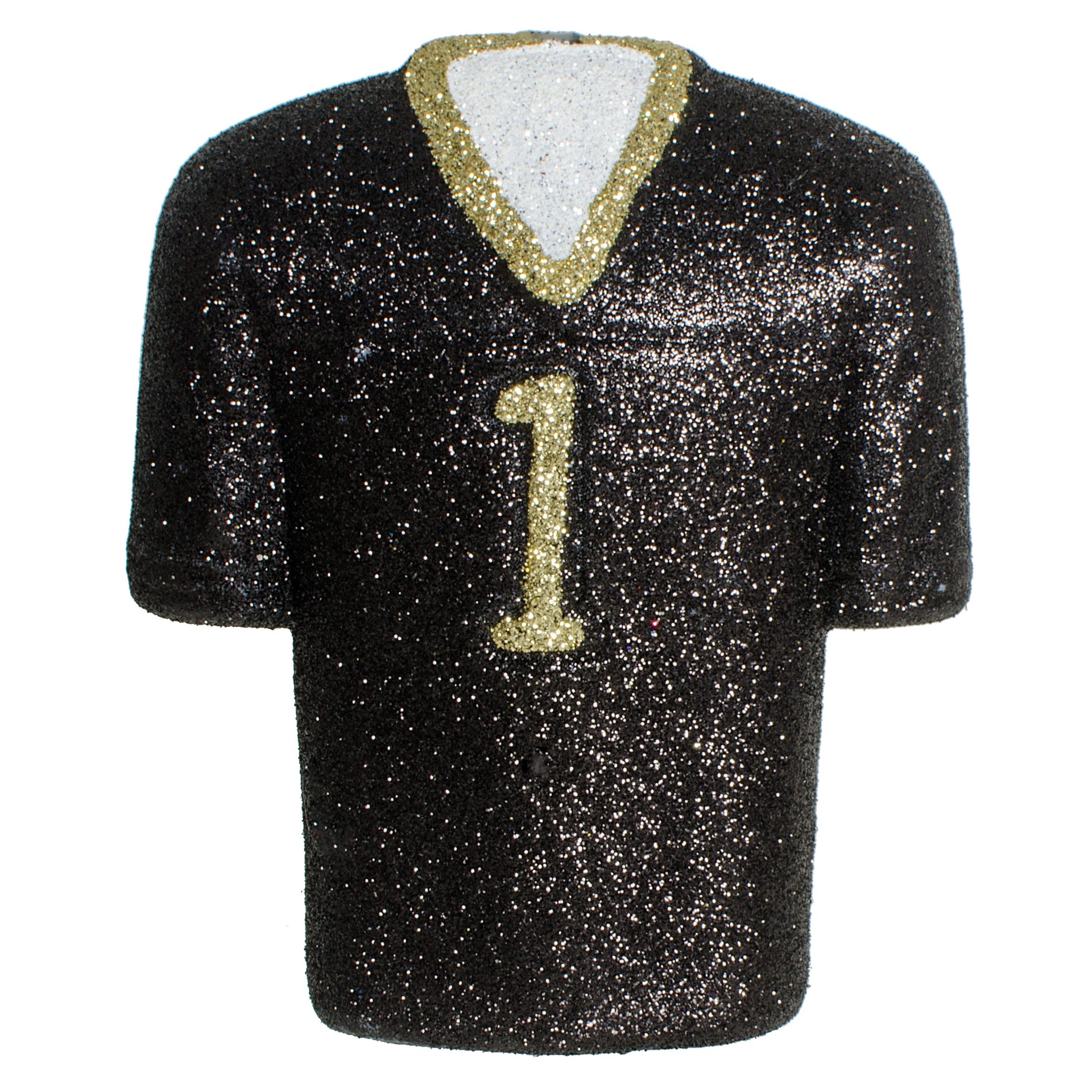 24 glitter helmet jersey football pick black & gold 4.5