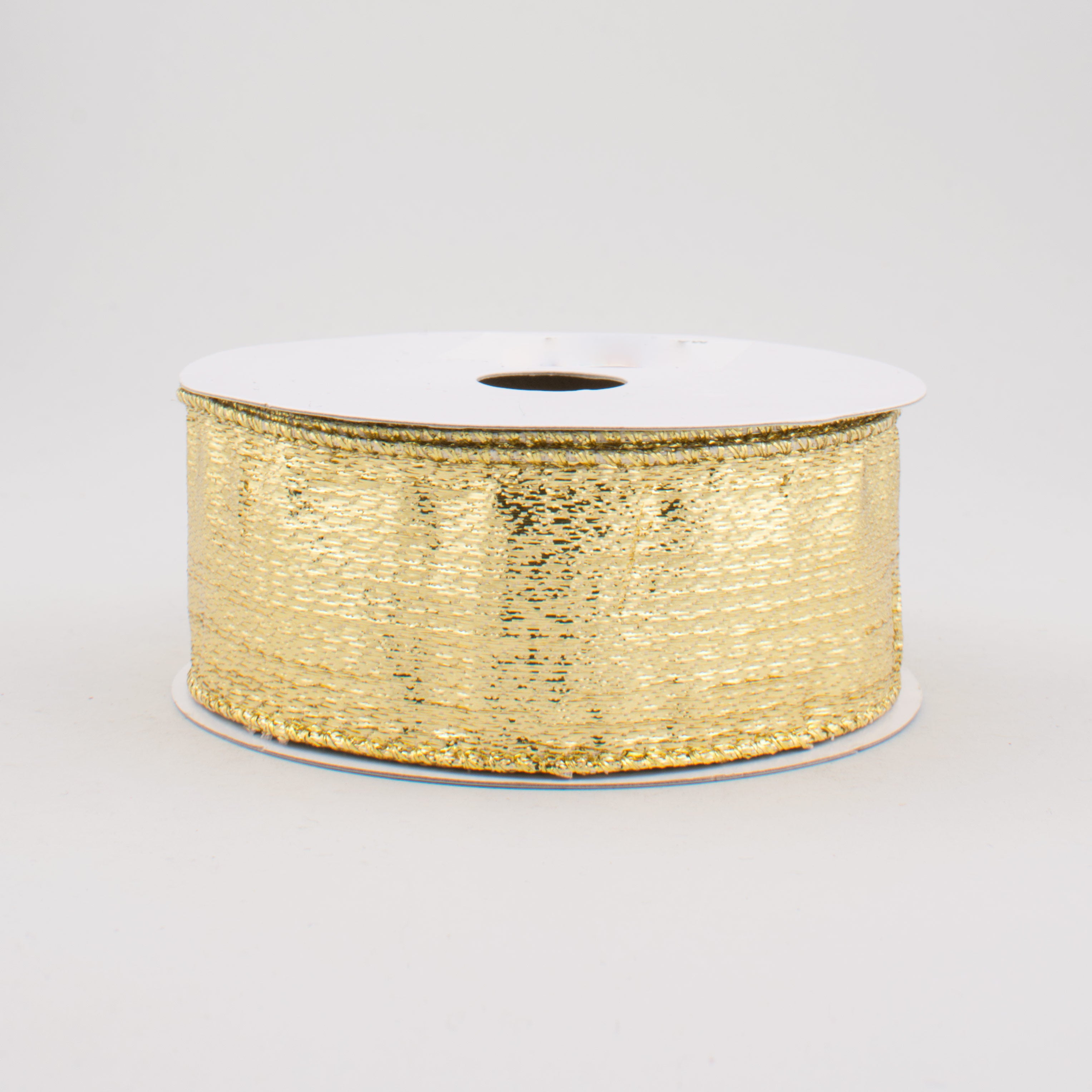 1.5" Metallic Lamé Ribbon: Gold (10 Yards)