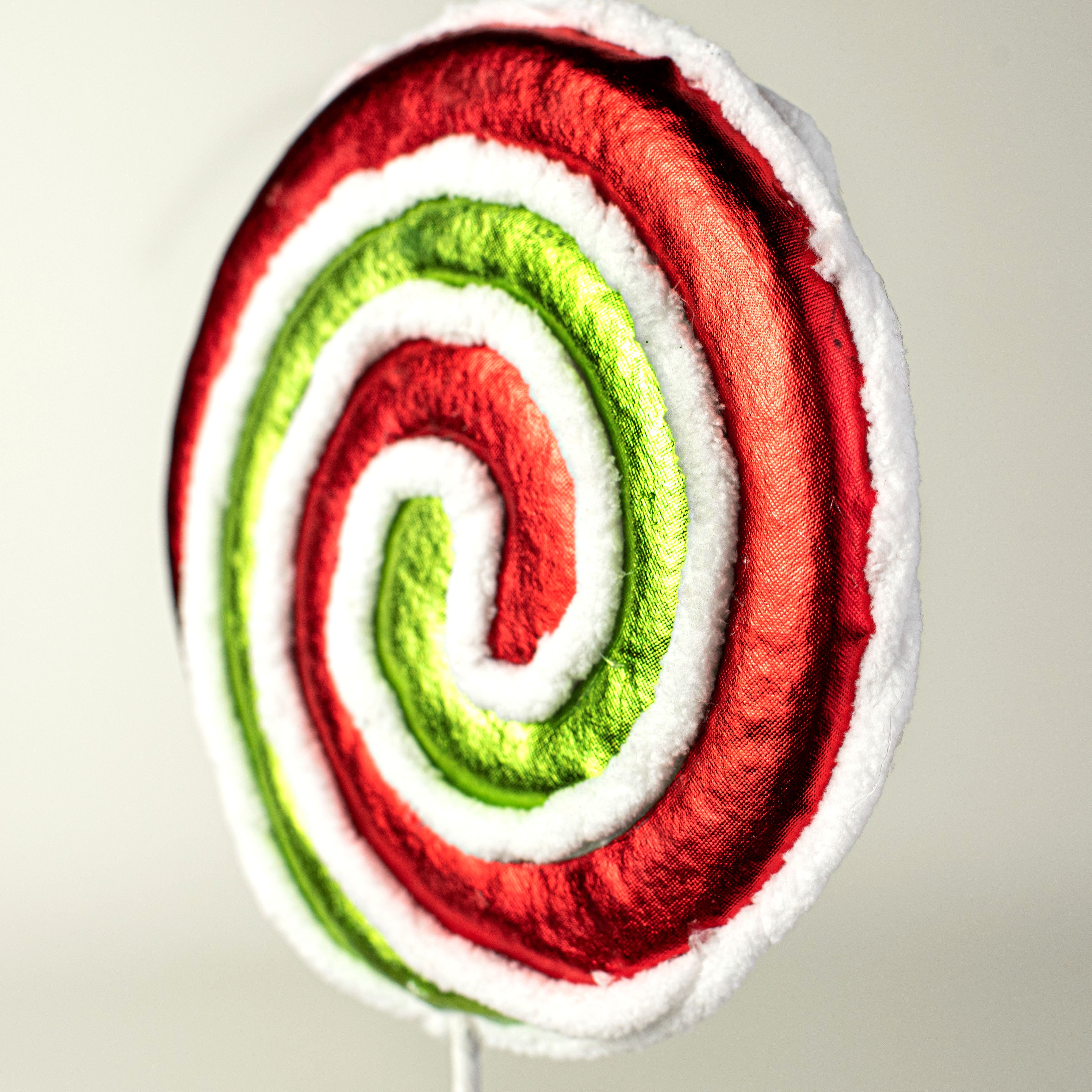 22" Metallic Lollipop Pick: Red & Green Lifestyle Photo