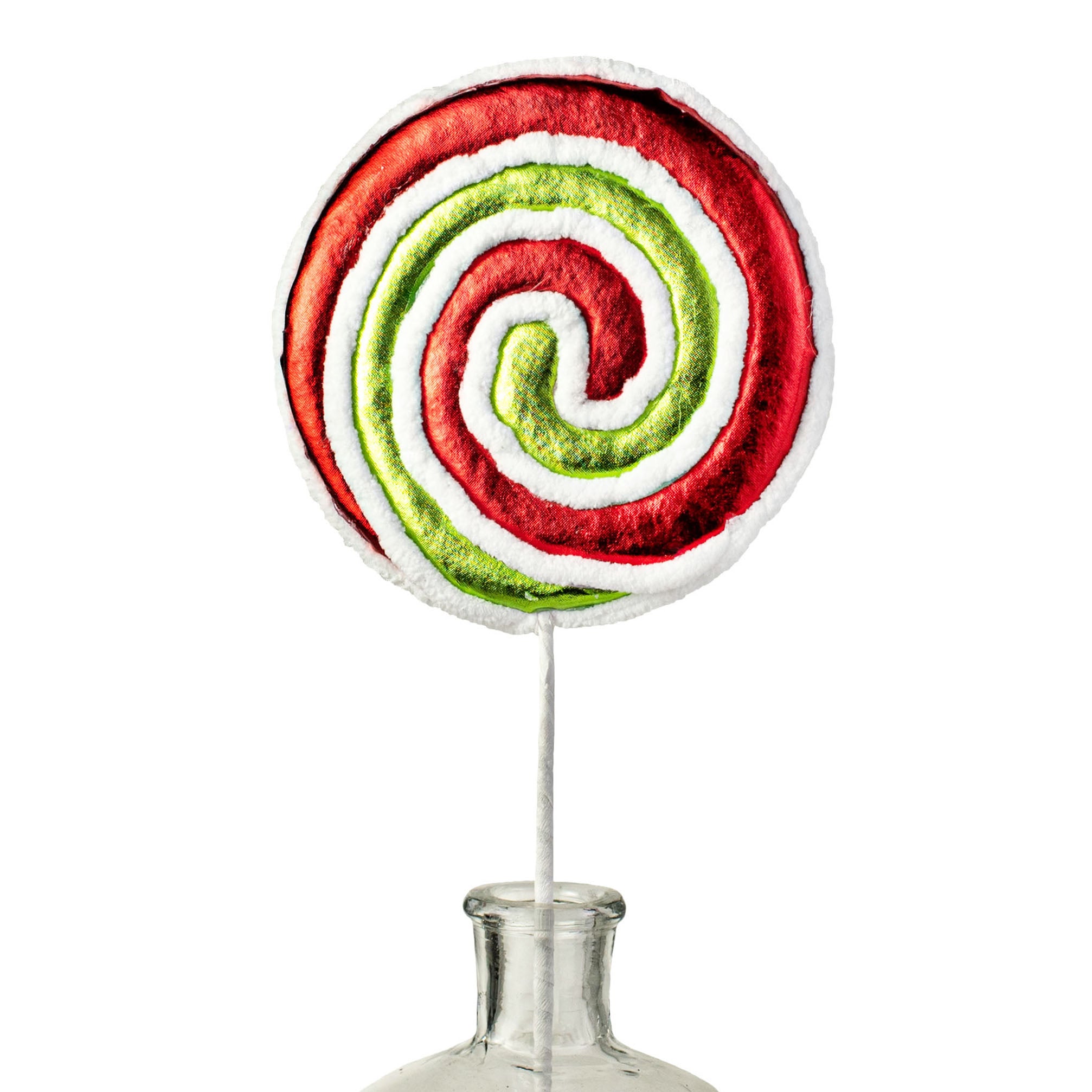 22" Metallic Lollipop Pick: Red & Green Item Number: 85221RWG