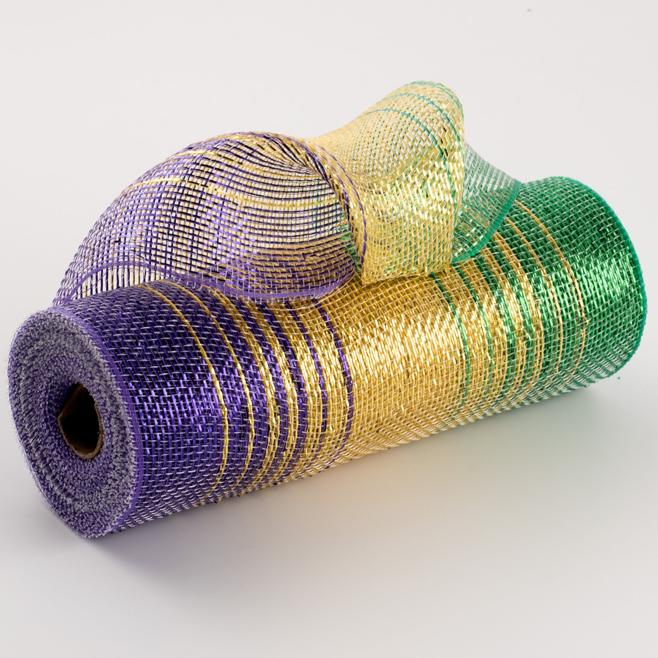 10" Metallic Ombré Mesh: Mardi Gras Item Number: RY861073