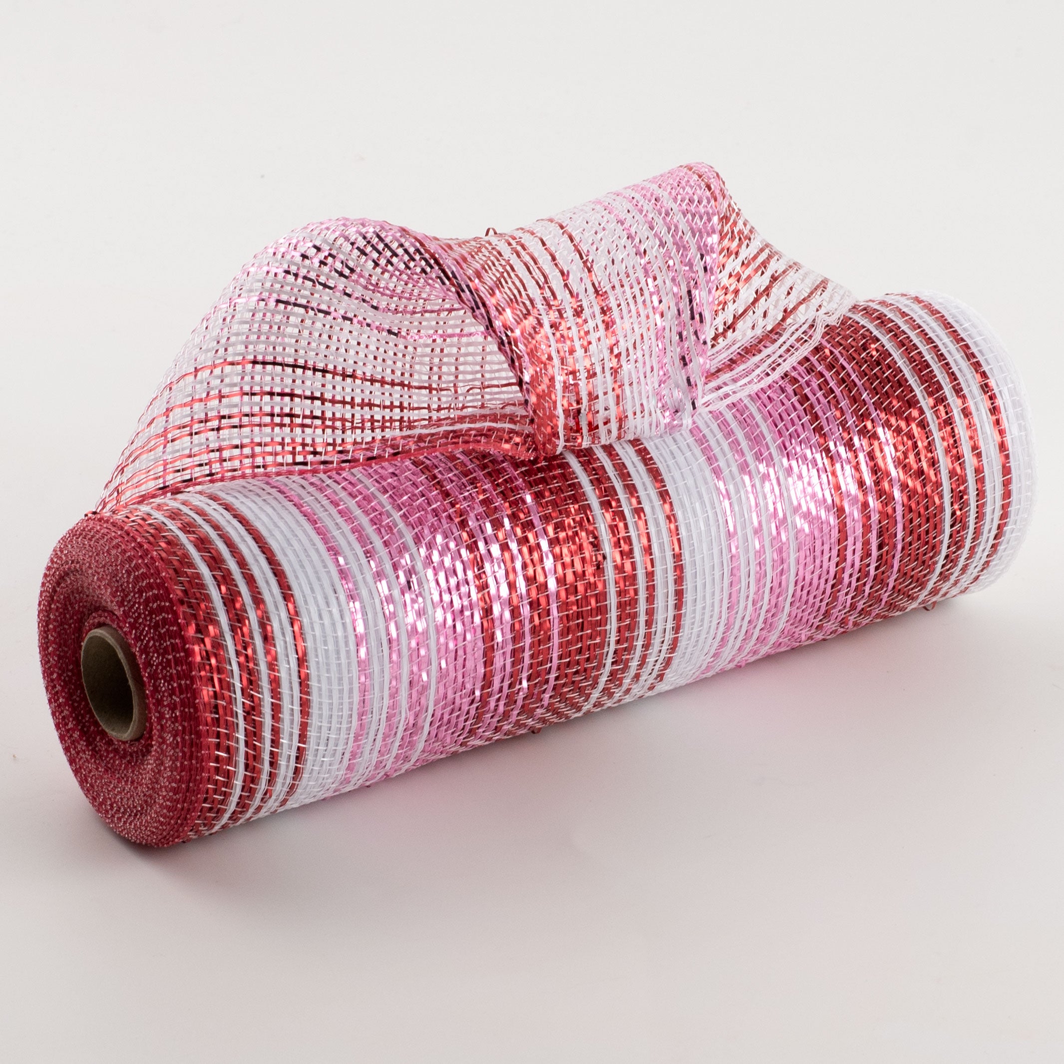 10" Metallic Ombré Mesh: Pink, Red, White Item Number: XB101910-03
