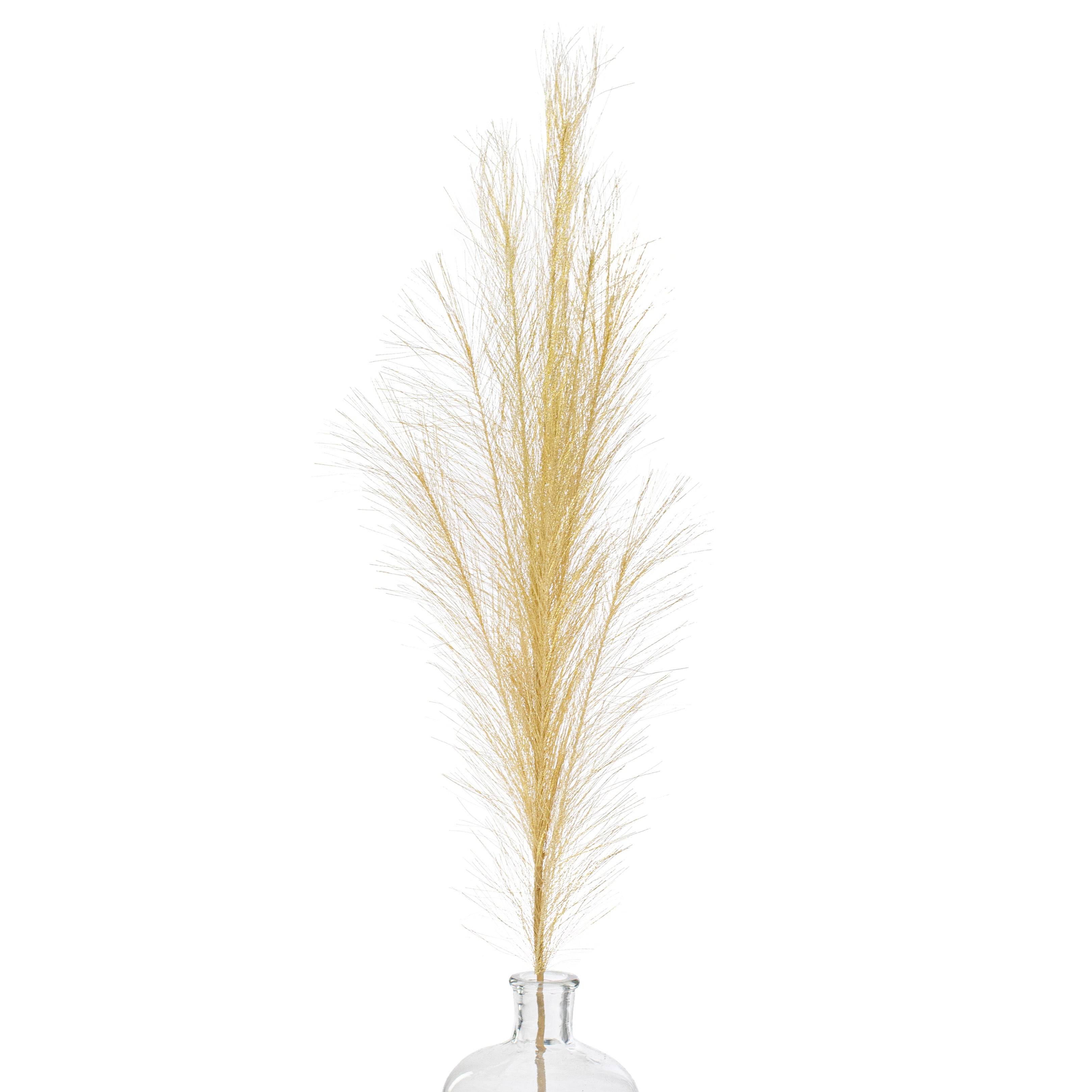 38" Metallic Pampas Grass Spray: Gold Item Number: FG625508