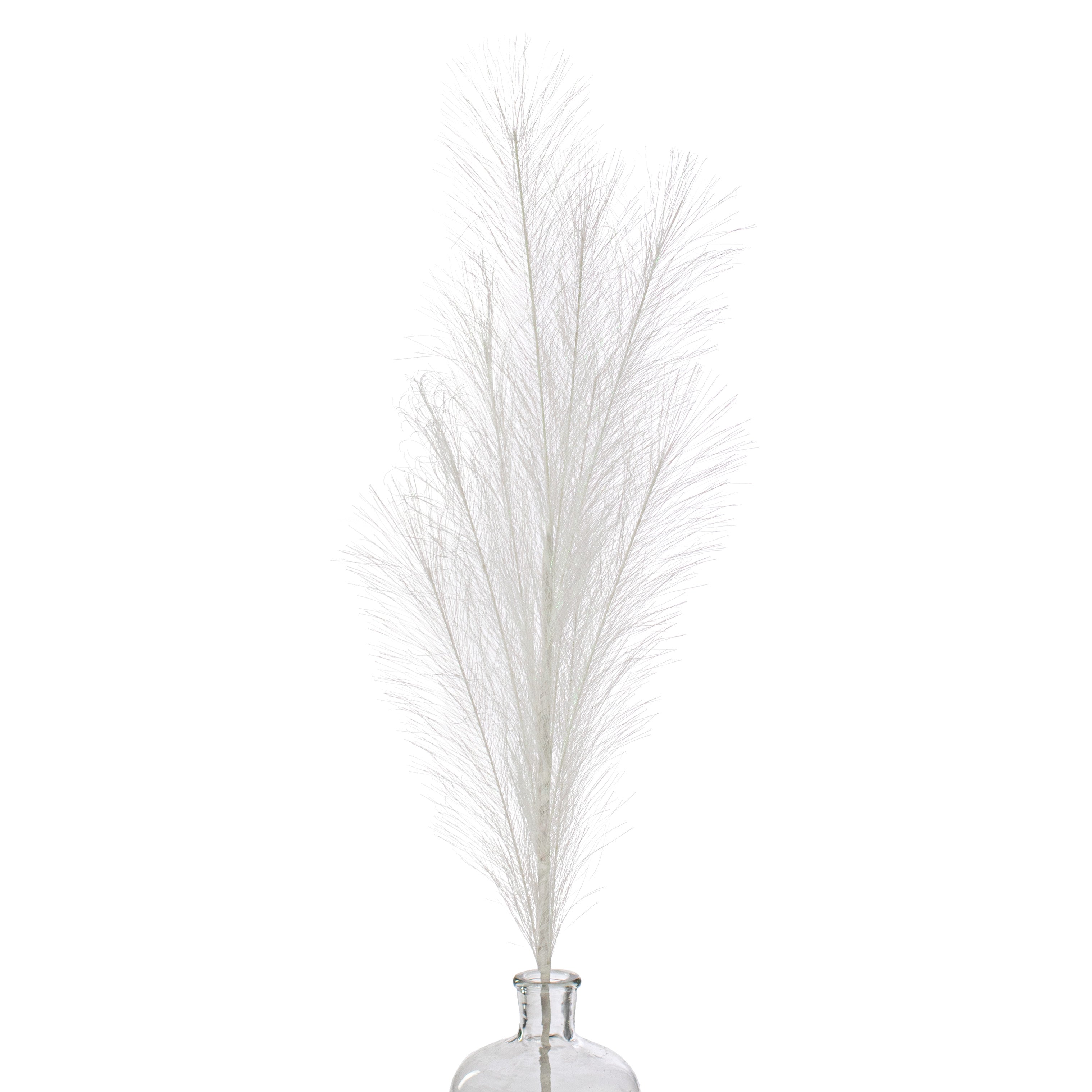 38" Metallic Pampas Grass Spray: Iridescent White Item Number: FG625527