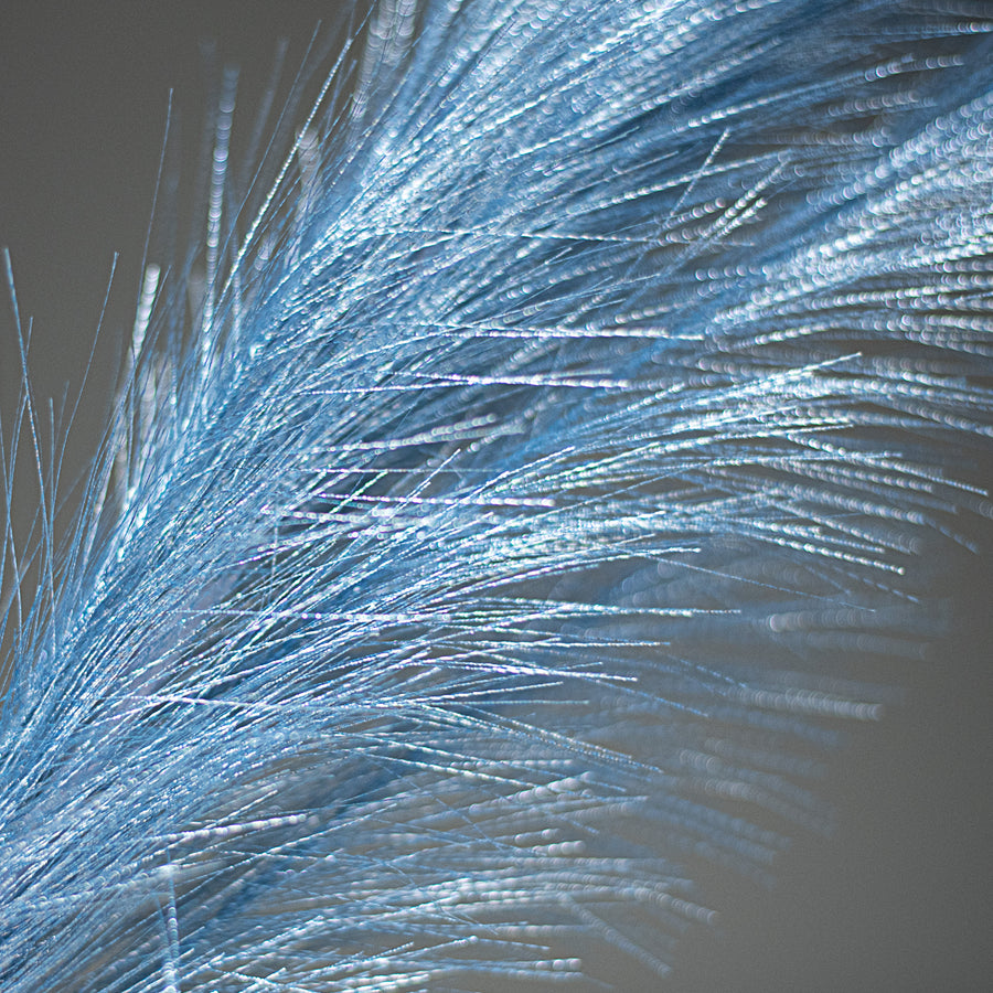 38" Metallic Pampas Grass Spray: Smoke Blue Lifestyle Photo