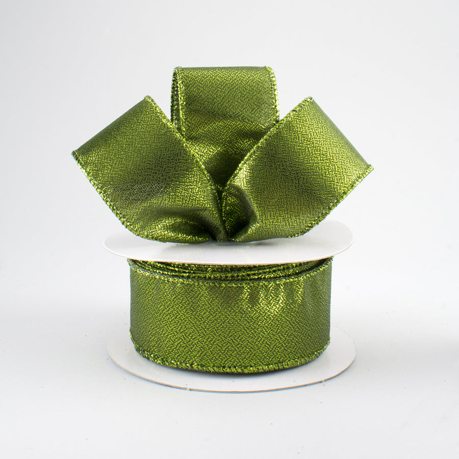1.5" Metallic Ribbon: Lime Green (10 Yards) Lifestyle Photo