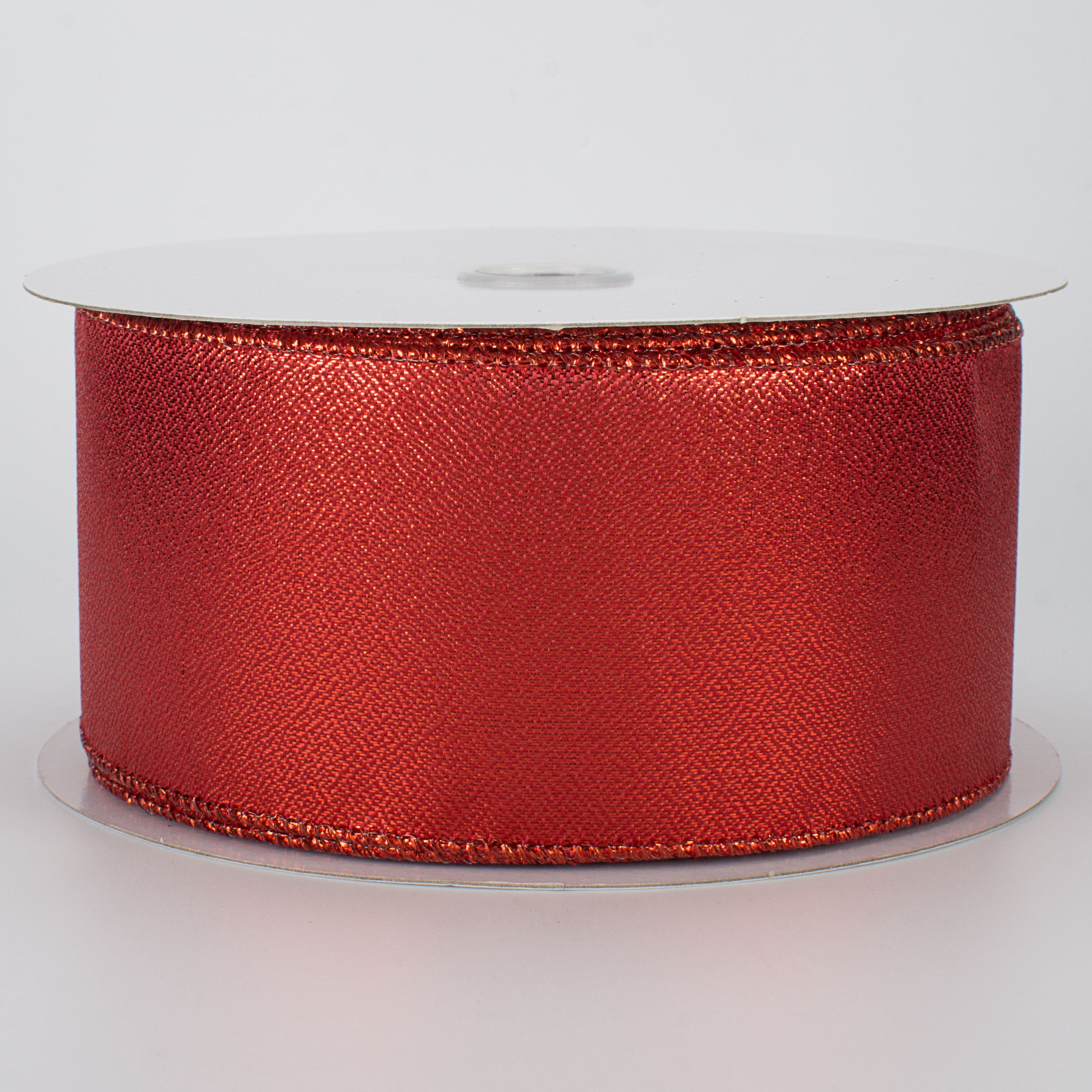 2.5" Metallic Ribbon: Red (100 Feet)