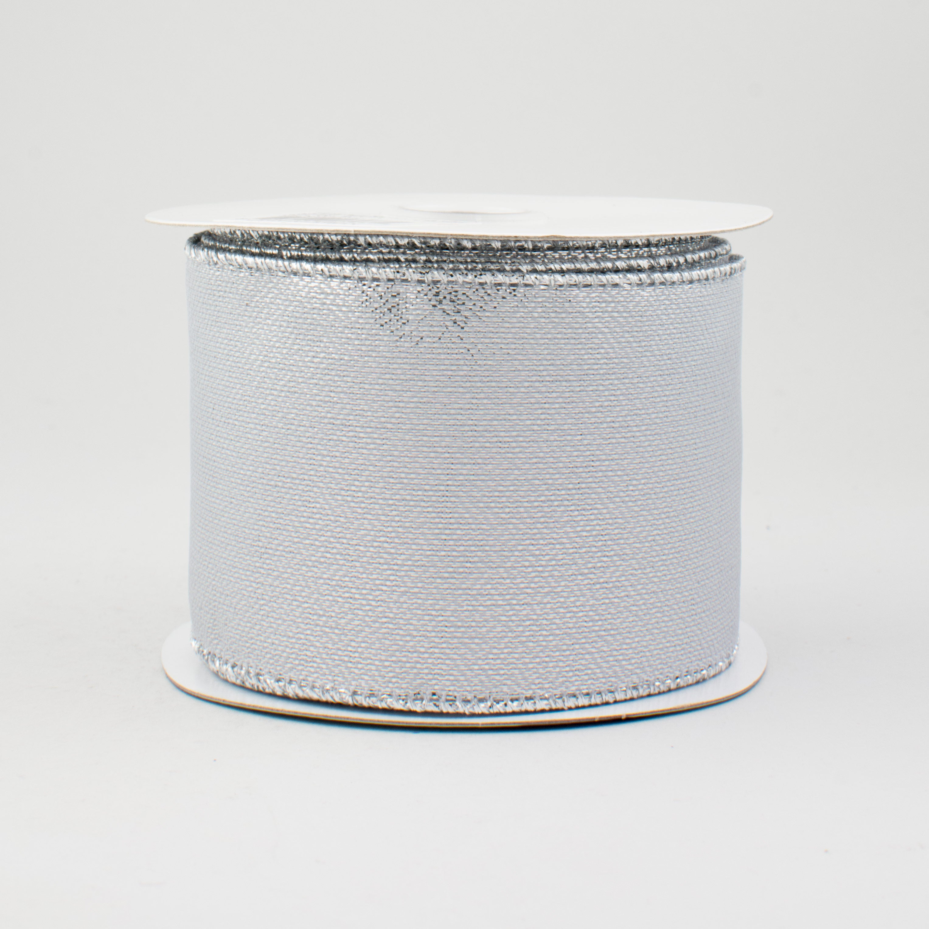 2.5" Metallic Ribbon: Silver (10 Yards)