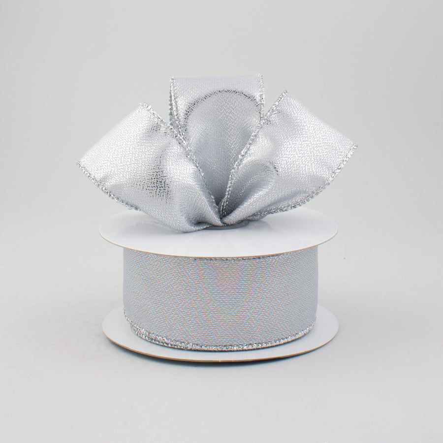 1.5" Metallic Ribbon: Silver (10 Yards) Lifestyle Photo