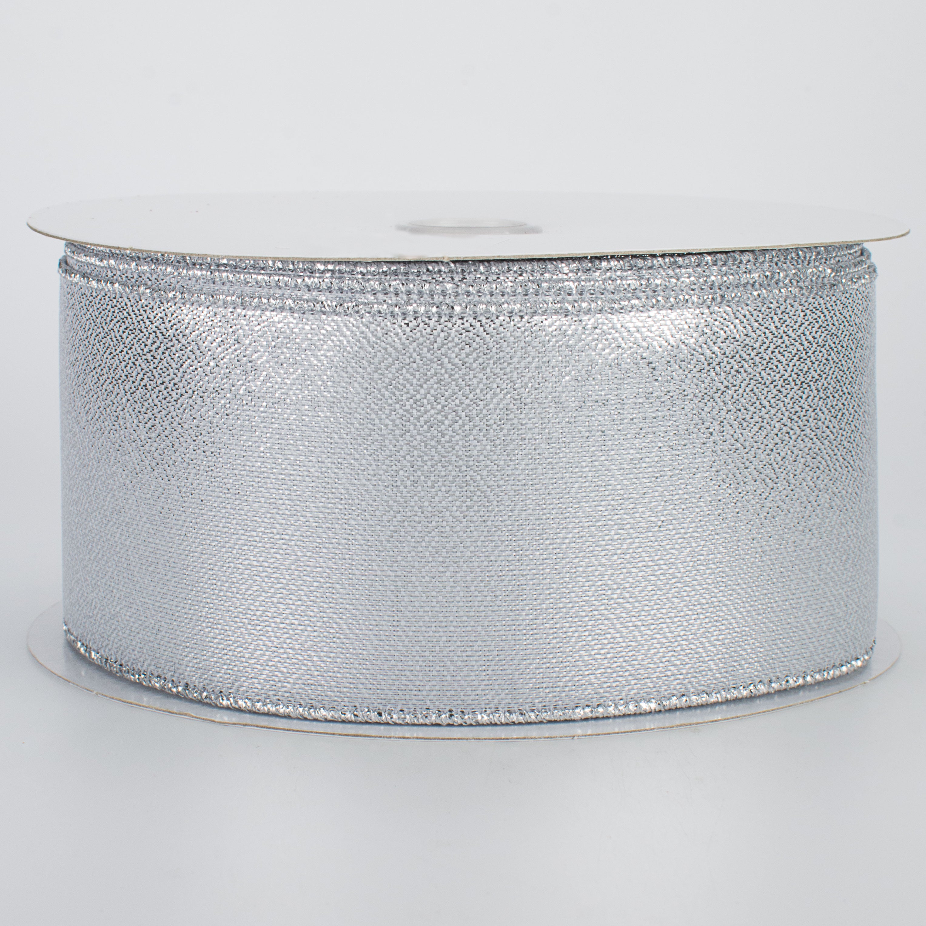 2.5" Metallic Ribbon: Silver (100 Feet)