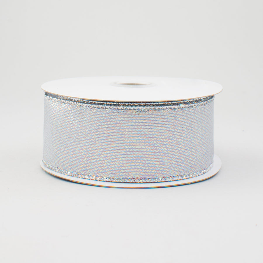 1.5" Metallic Ribbon: Silver (10 Yards)