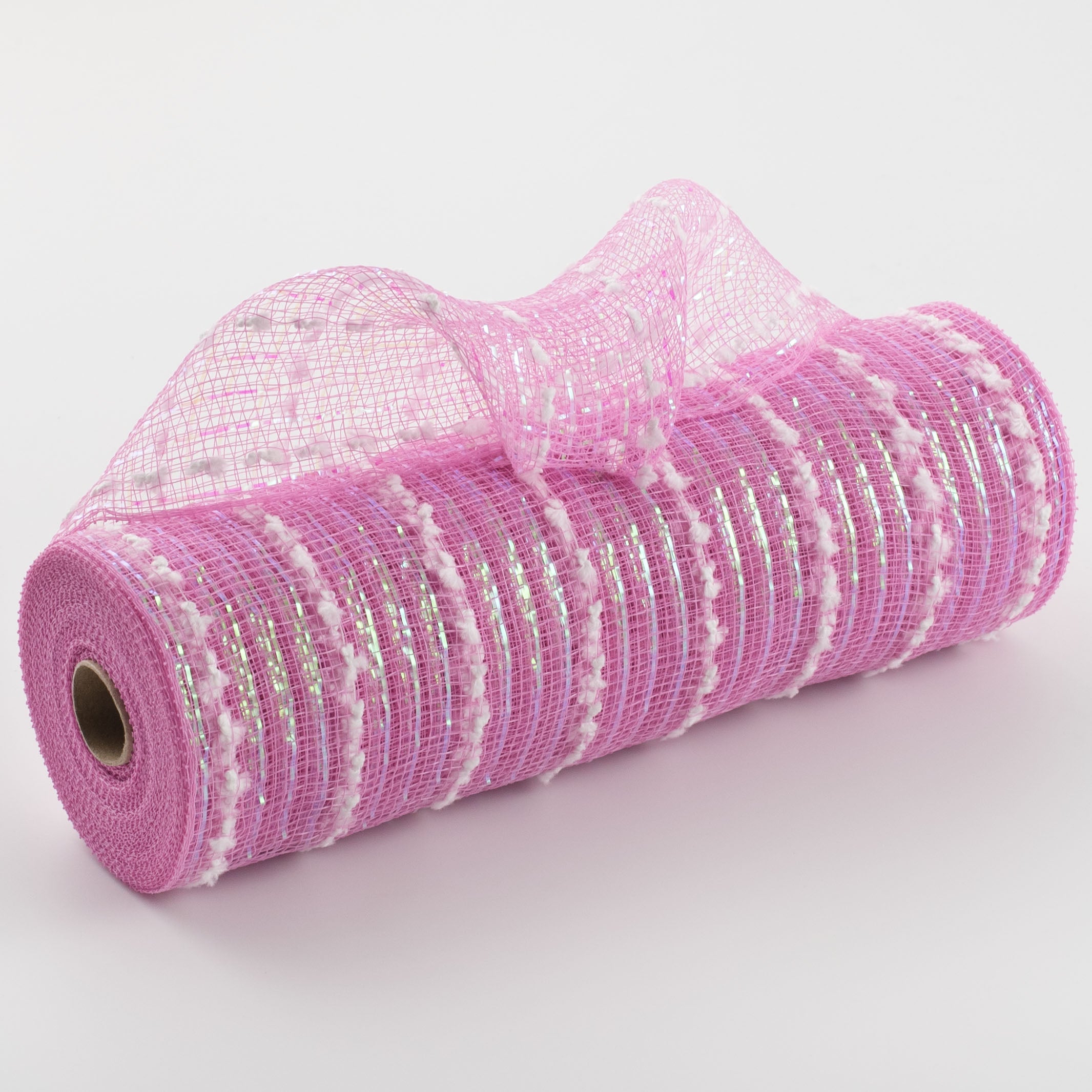 10" Metallic Snowball Mesh: Dark Pink & Iridescent Item Number: XB107210-28
