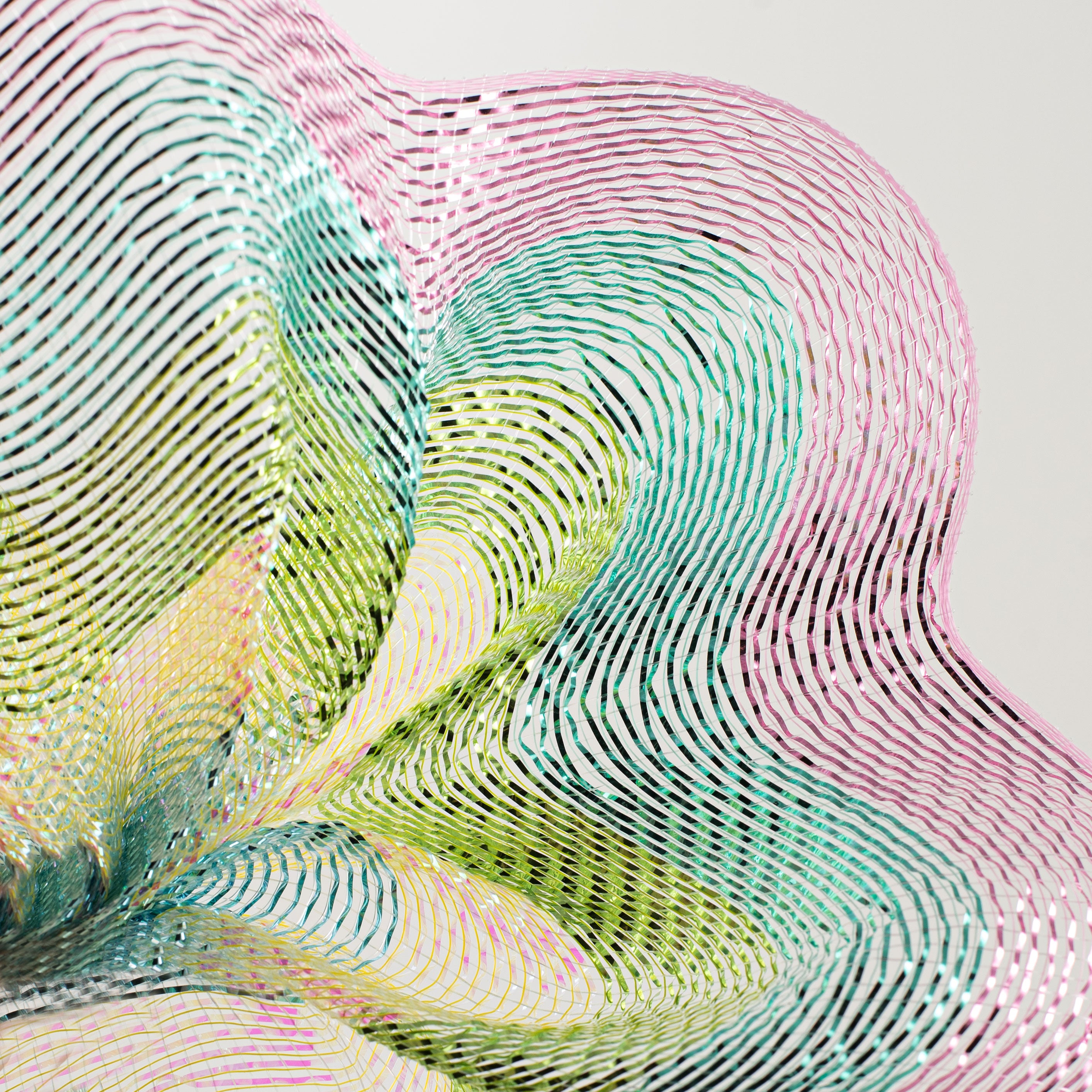 10" Metallic Stripe Mesh: Pastel Easter Lifestyle Photo
